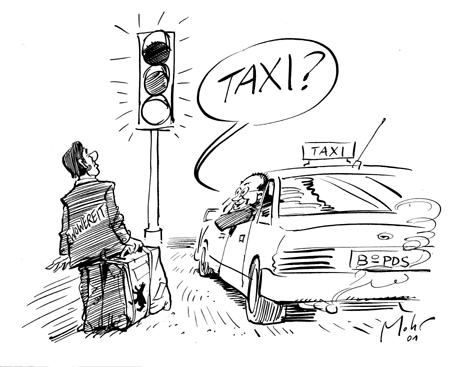 An der Ampel-Kreuzung