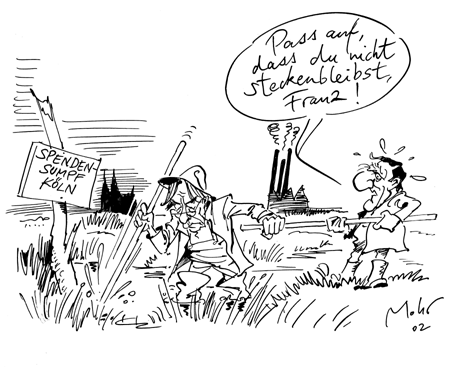 Vorsichtiges Stochern