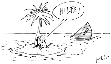 Allein gelassen