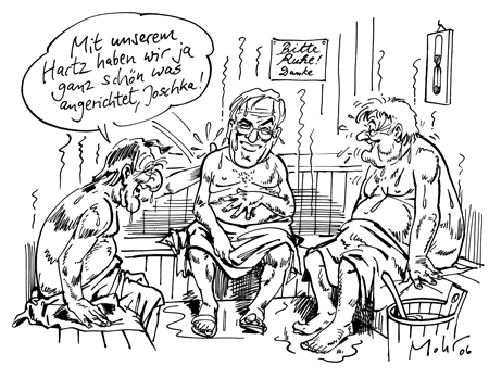 Gestern in der Sauna