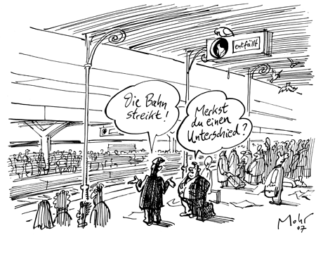 Reisende auf Ent-Zug