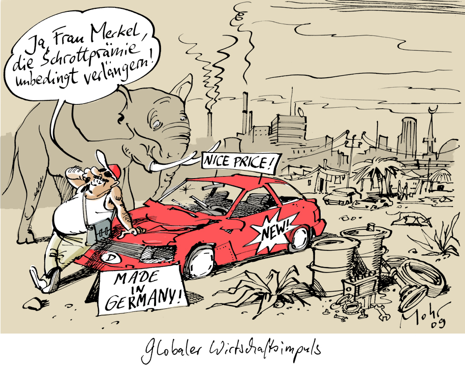 Globaler Wirtschaftsimpuls (farbig)