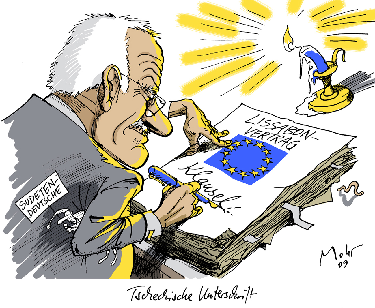 Tschechische Unterschrift