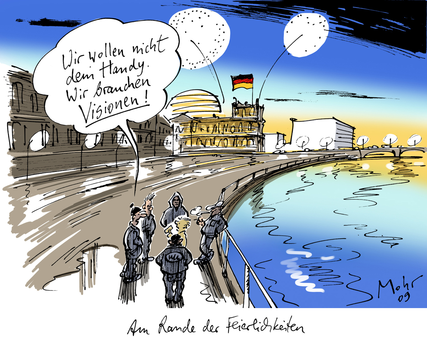 Am Rande der Feierlichkeiten