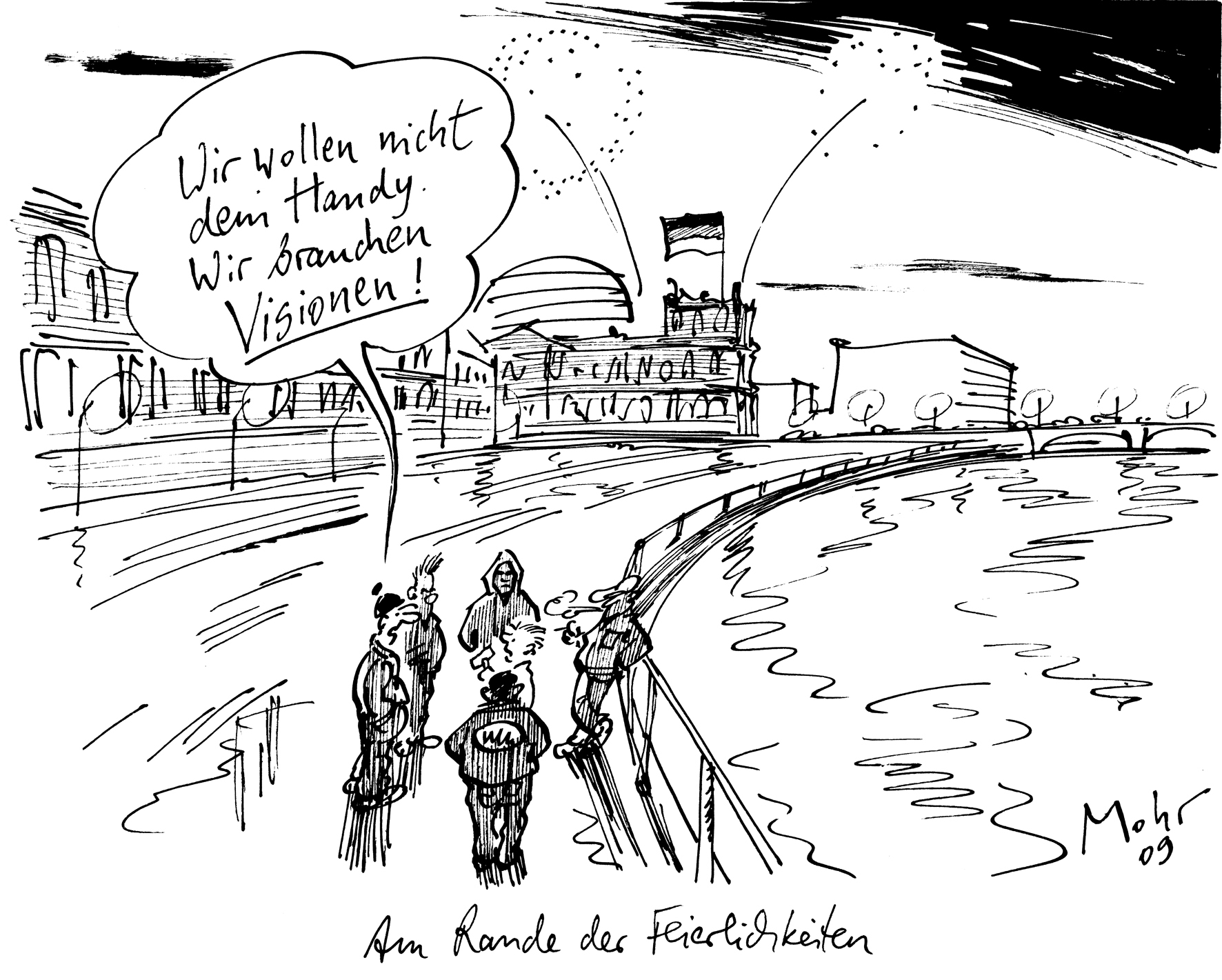 Am Rande der Feierlichkeiten