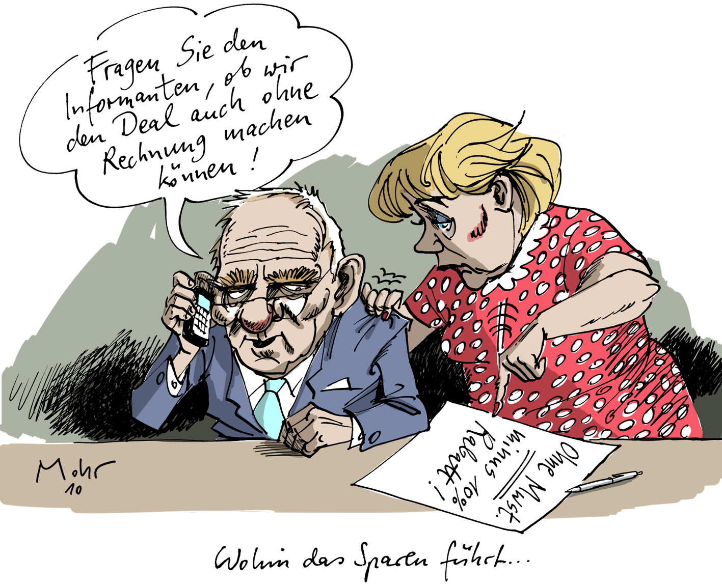 Wohin das Sparen führt...
