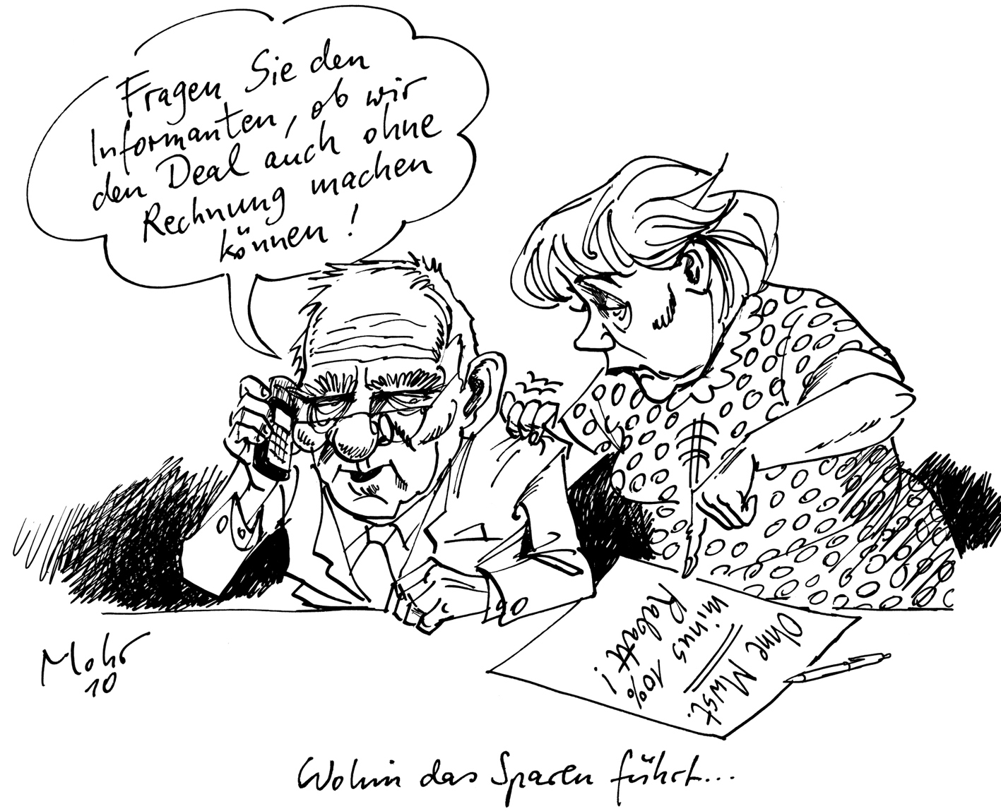 Wohin das Sparen führt...