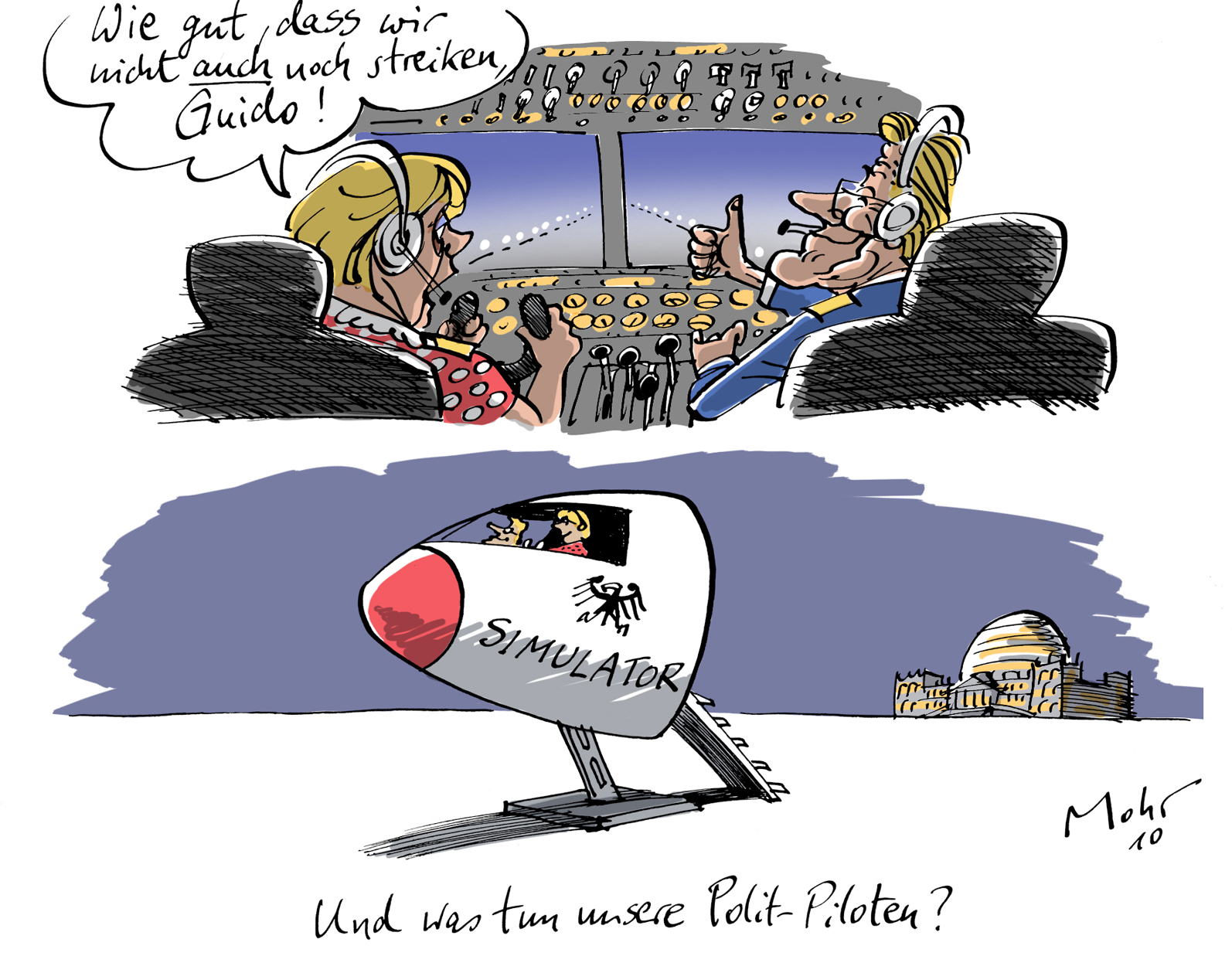 Und was tun unsere Polit-Piloten?