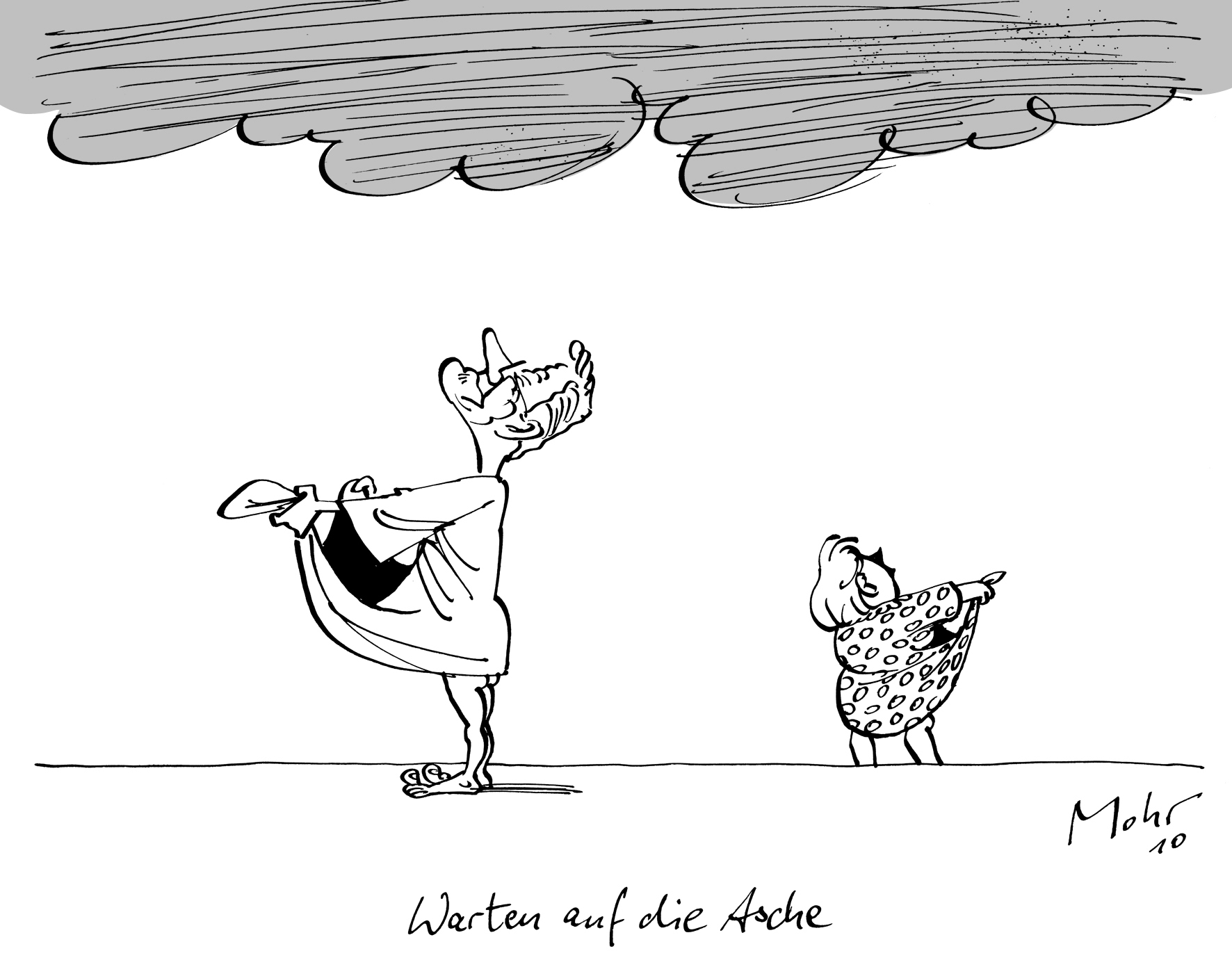 Warten auf die Asche