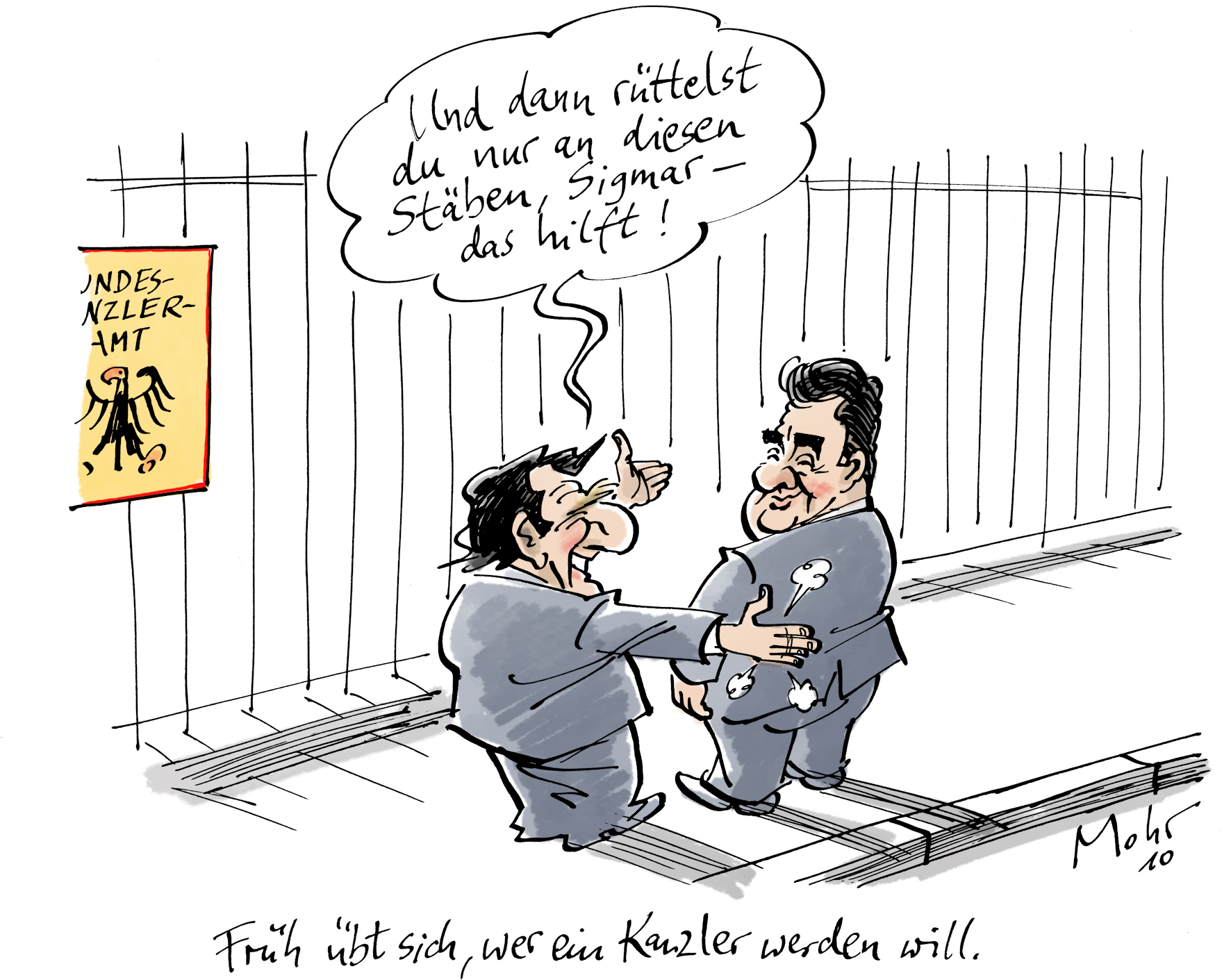 Früh übt sich, wer ein Kanzler werden will.