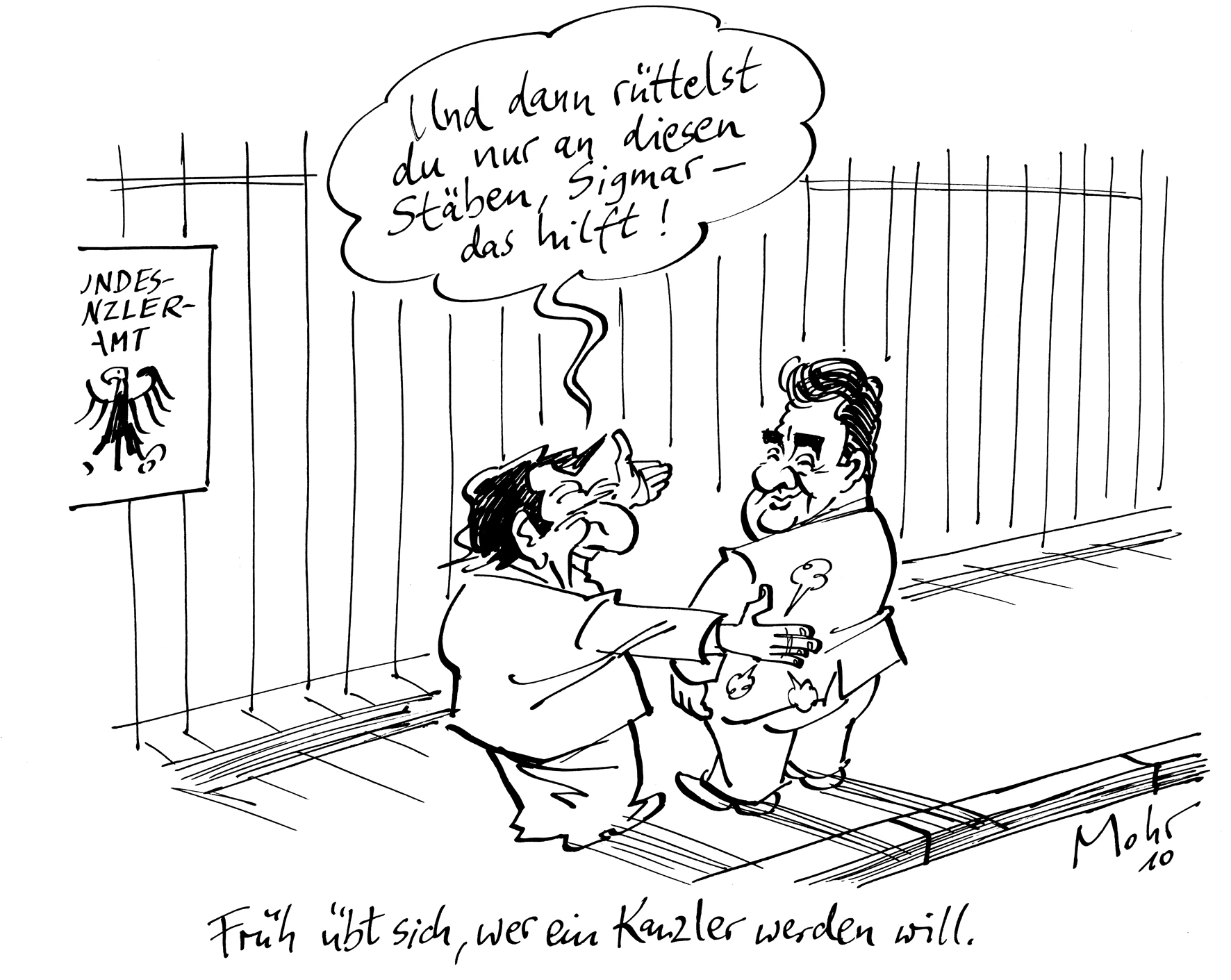 Früh übt sich, wer ein Kanzler werden will.