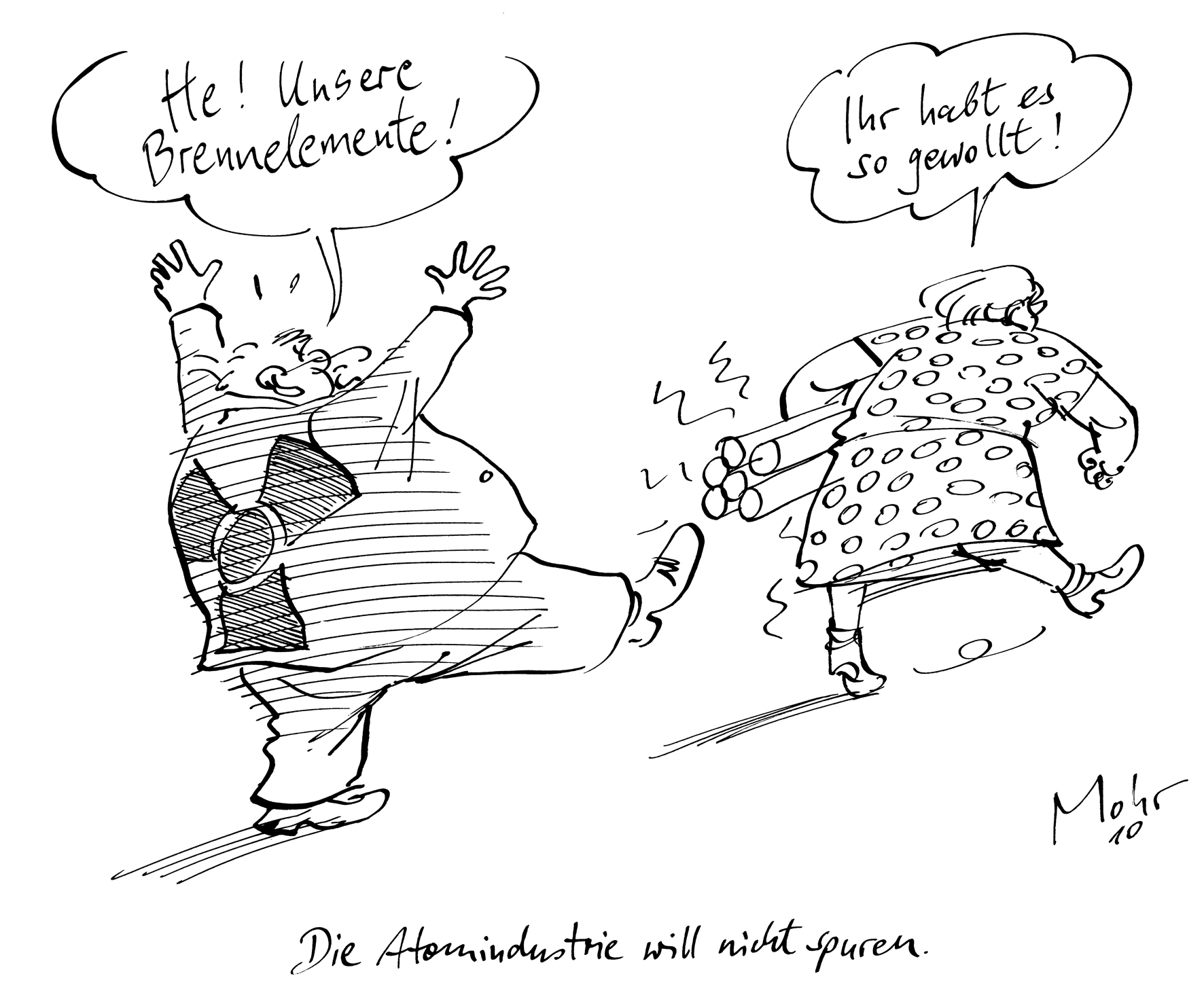 Die Atomindustrie will noch nicht spuren.