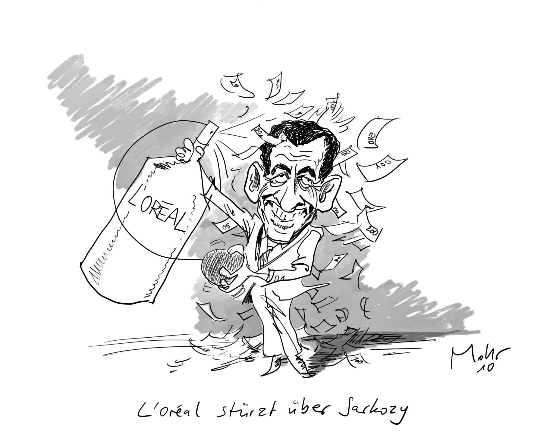 L\'Oreal stürzt über Sarkozy