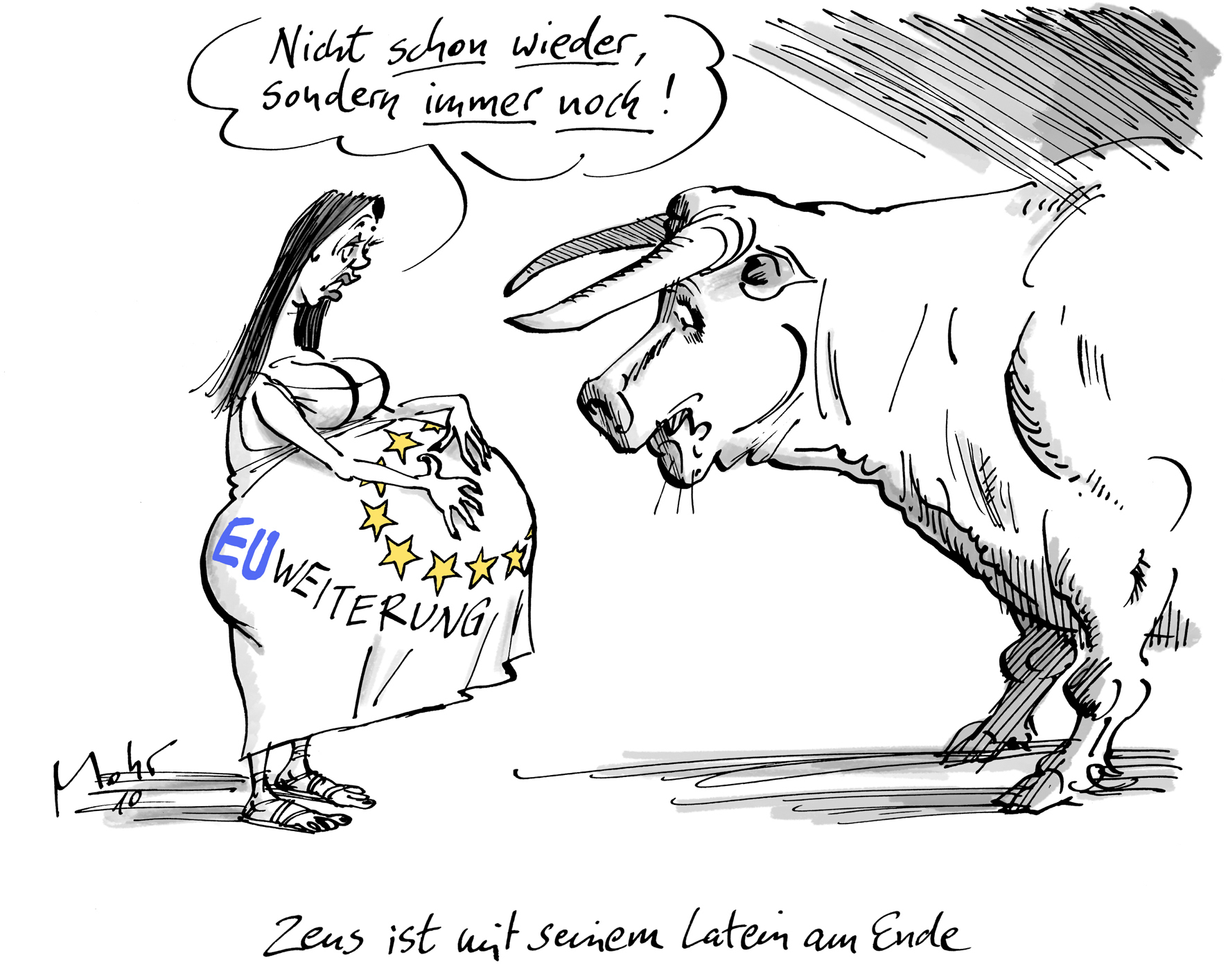 Zeus ist mit seinem Latein am Ende.