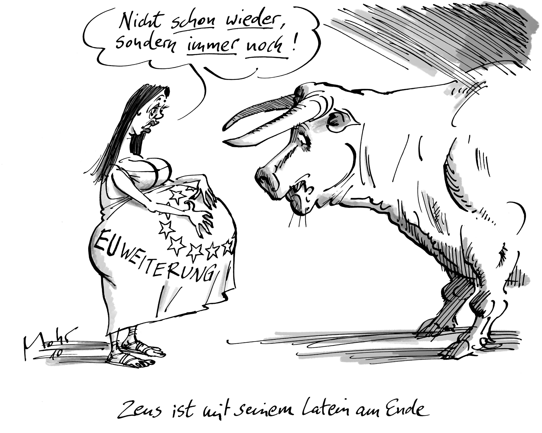 Zeus ist mit seinem Latein am Ende.