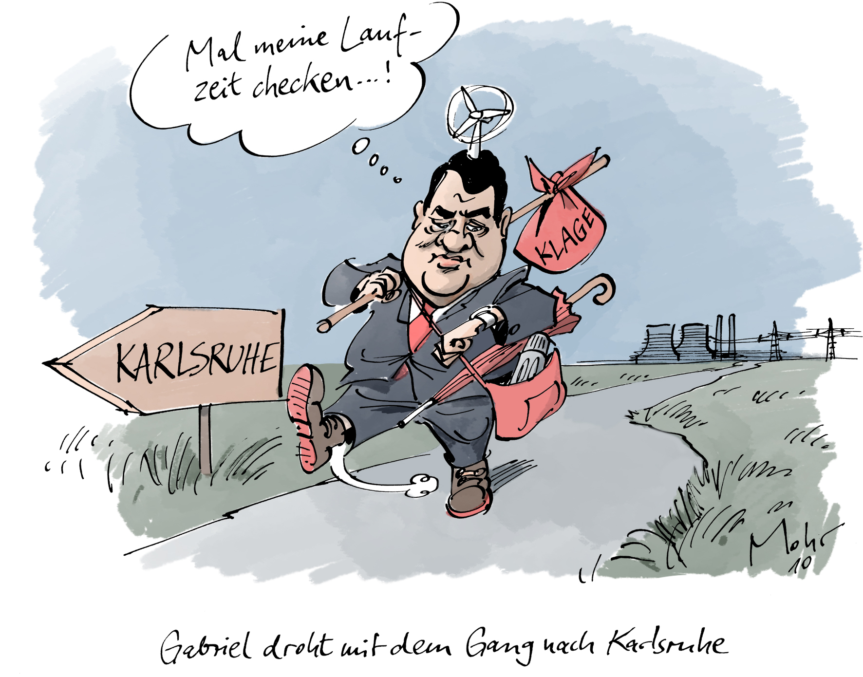 Gabriel droht mit dem Gang nach Karlsruhe