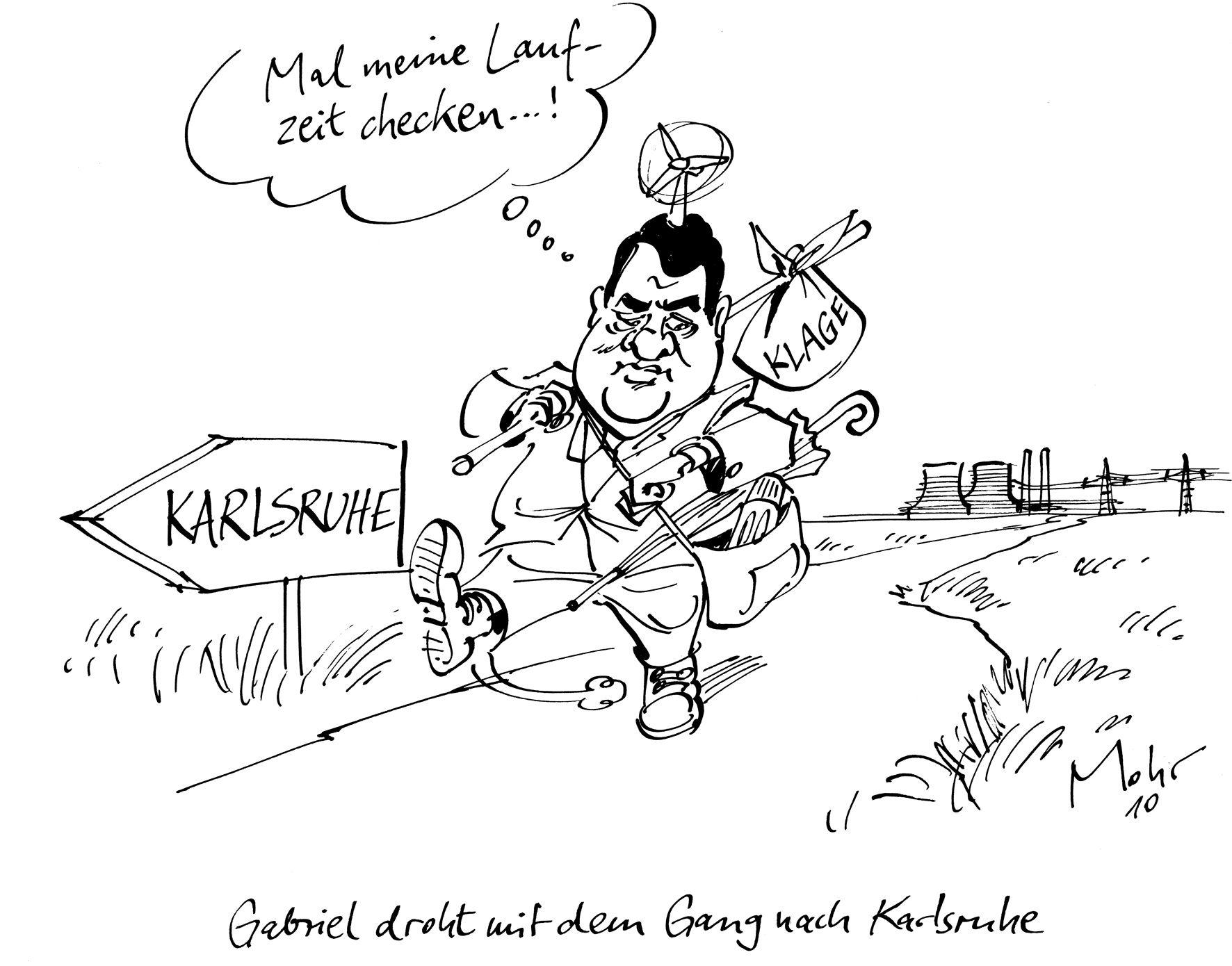 Gabriel droht mit dem Gang nach Karlsruhe