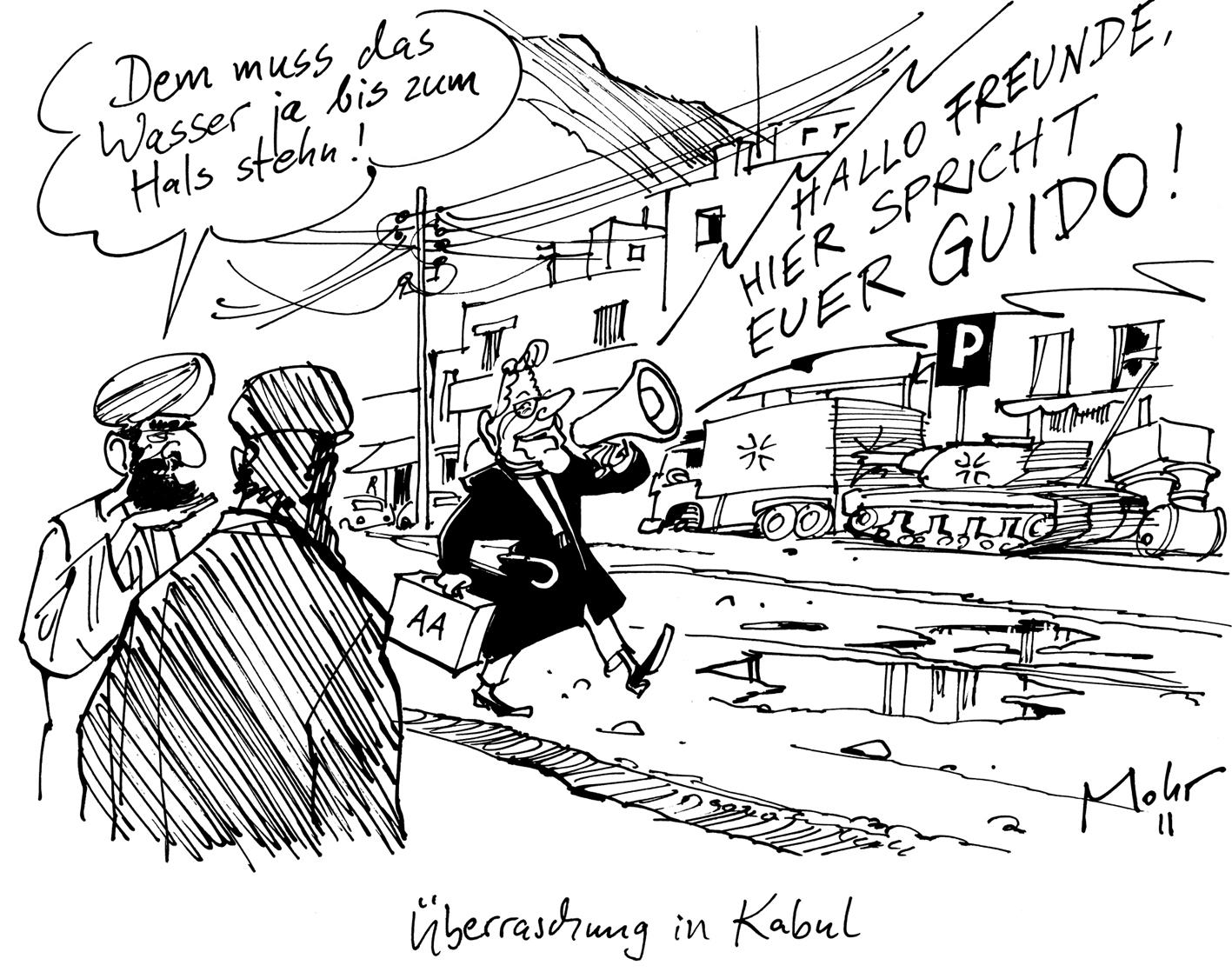 Überraschung in Kabul