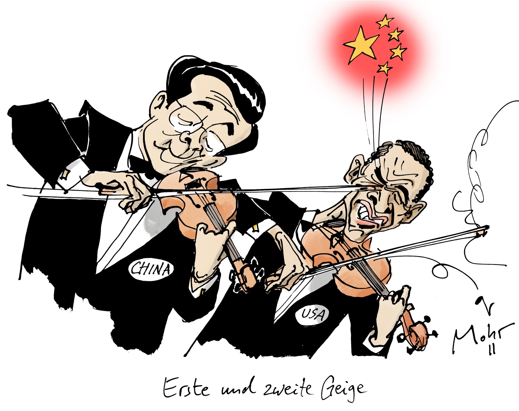 Erste und zweite Geige