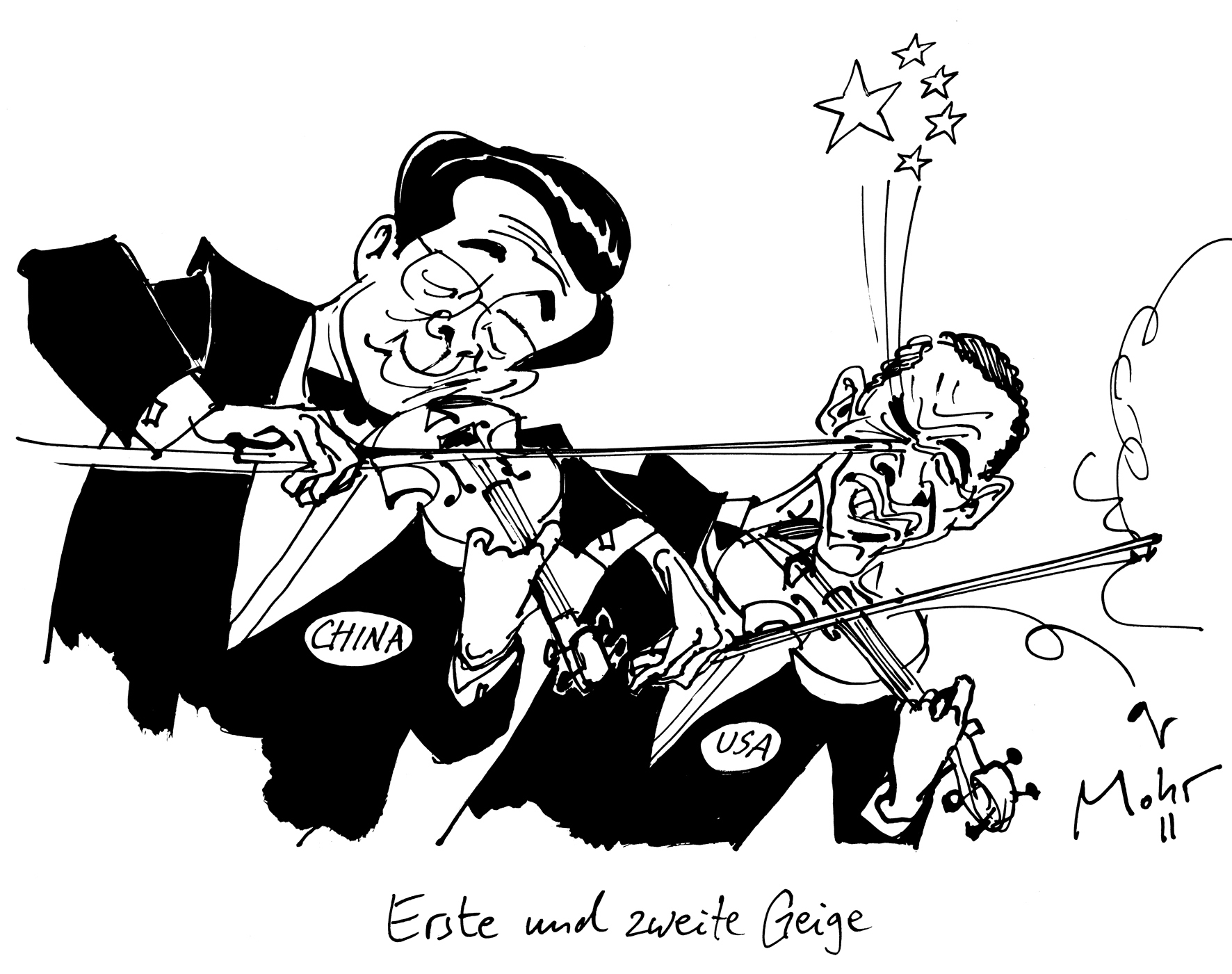 Erste und zweite Geige