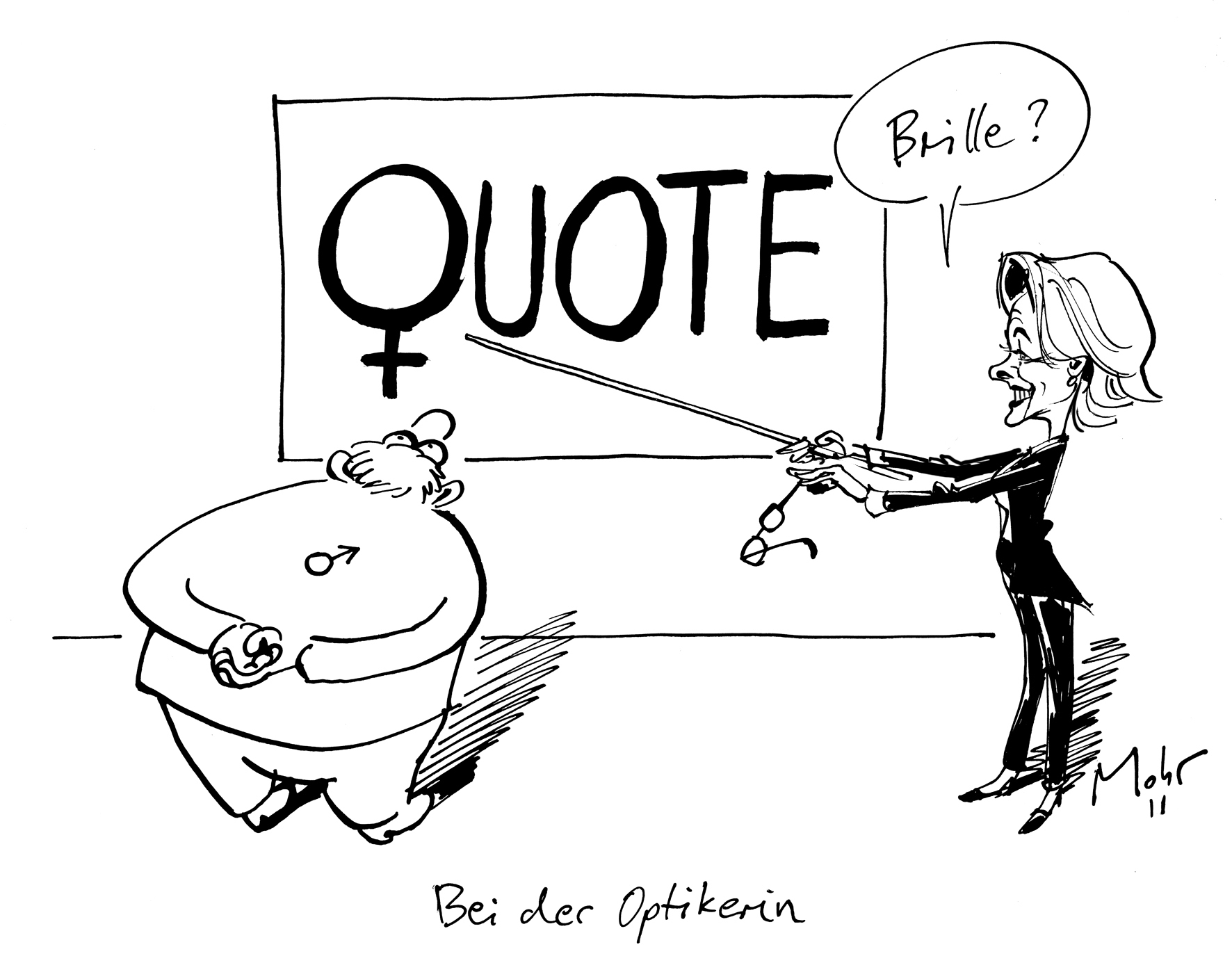 Bei der Optikerin