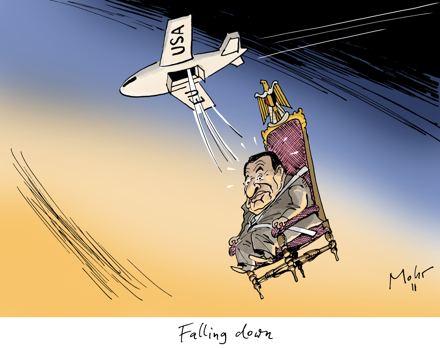 Falling down