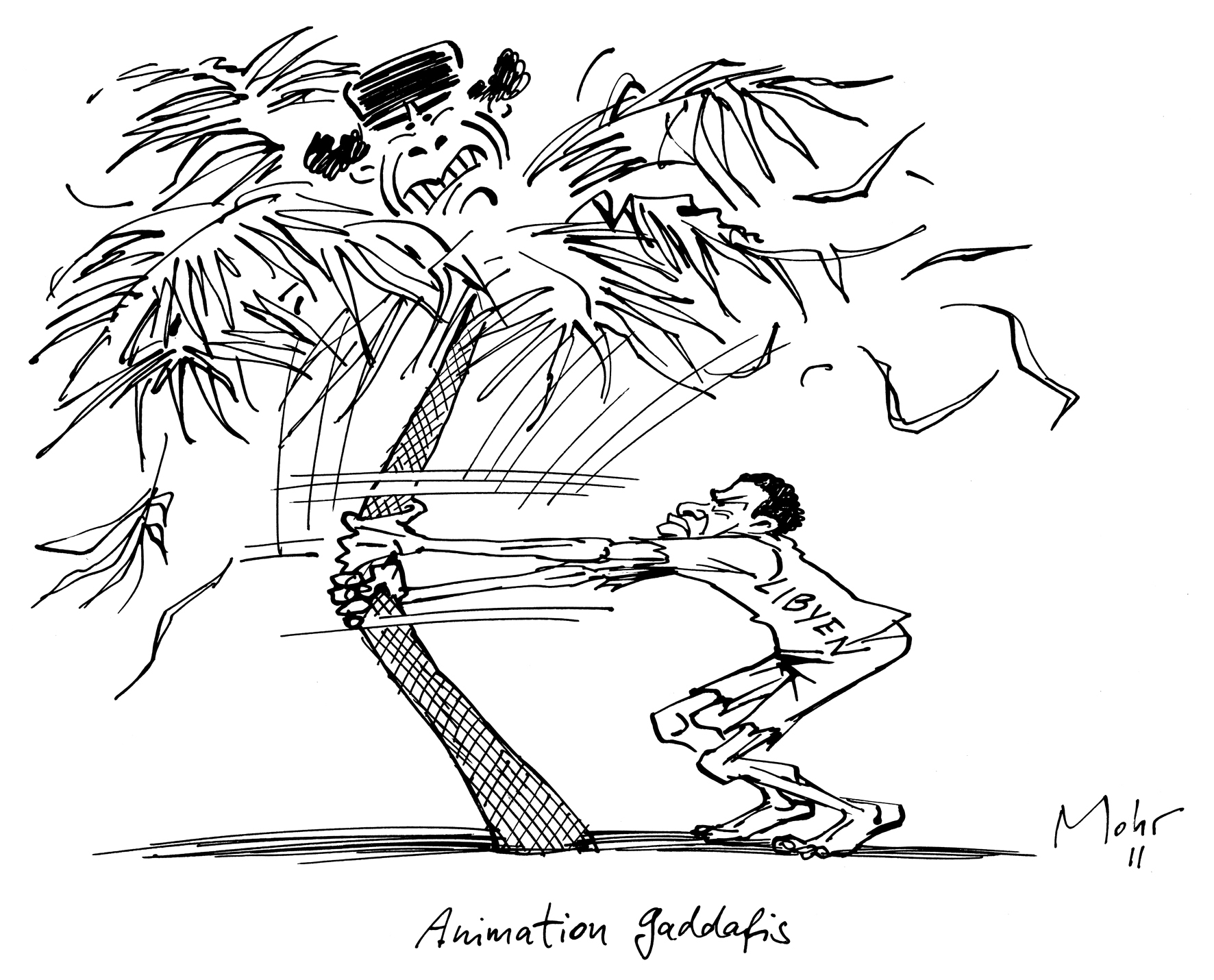 Animation Gaddafis