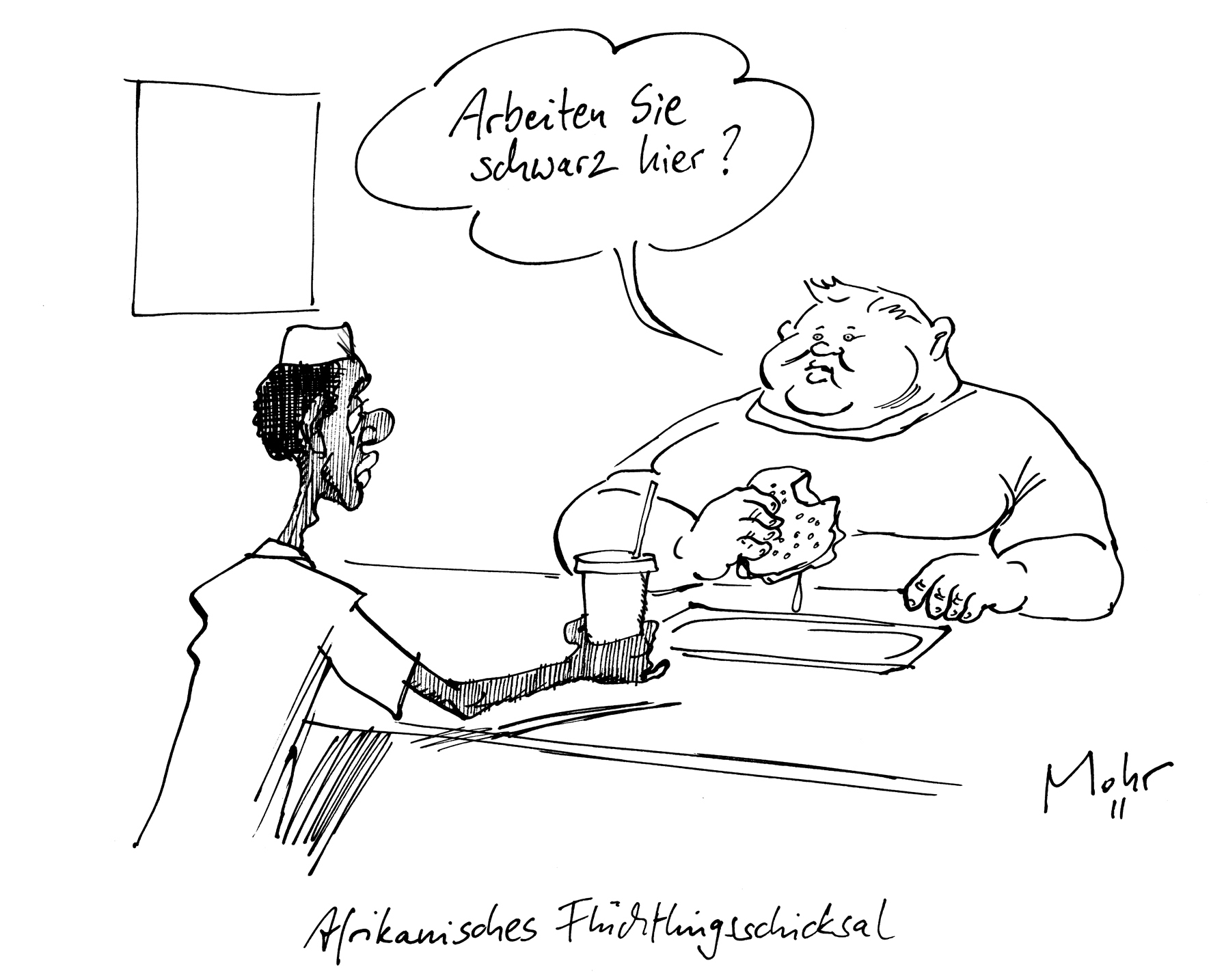 Afrikanisches Flüchtlingsschicksal