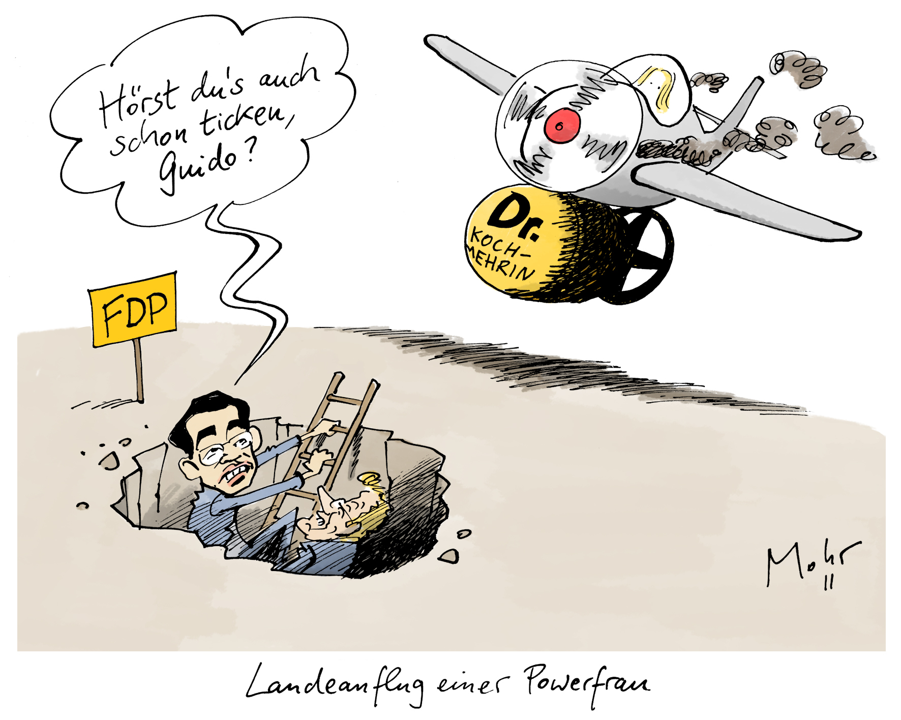 Landeanflug einer Powerfrau