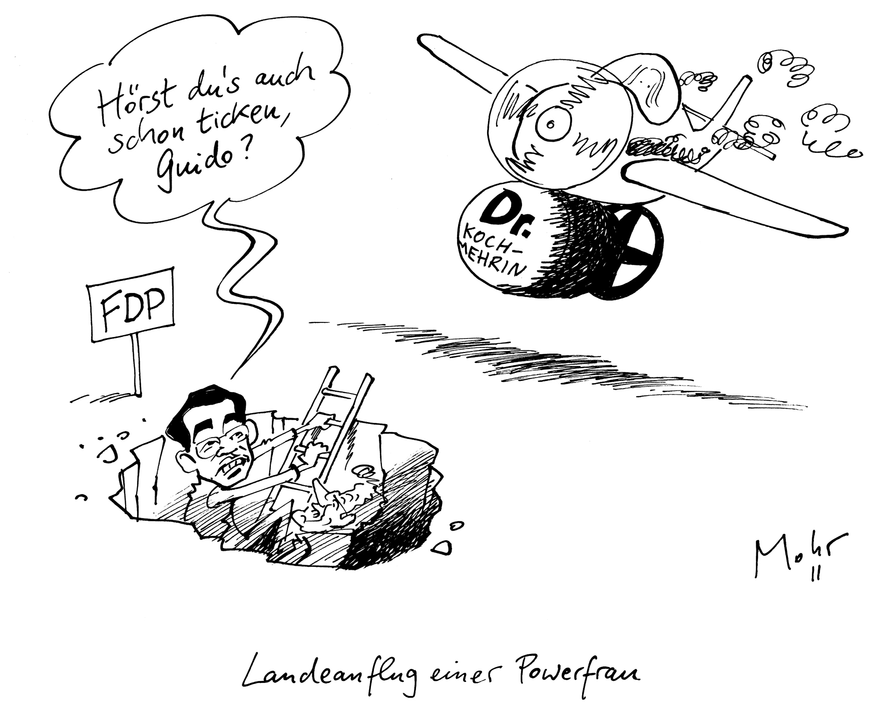 Landeanflug einer Powerfrau