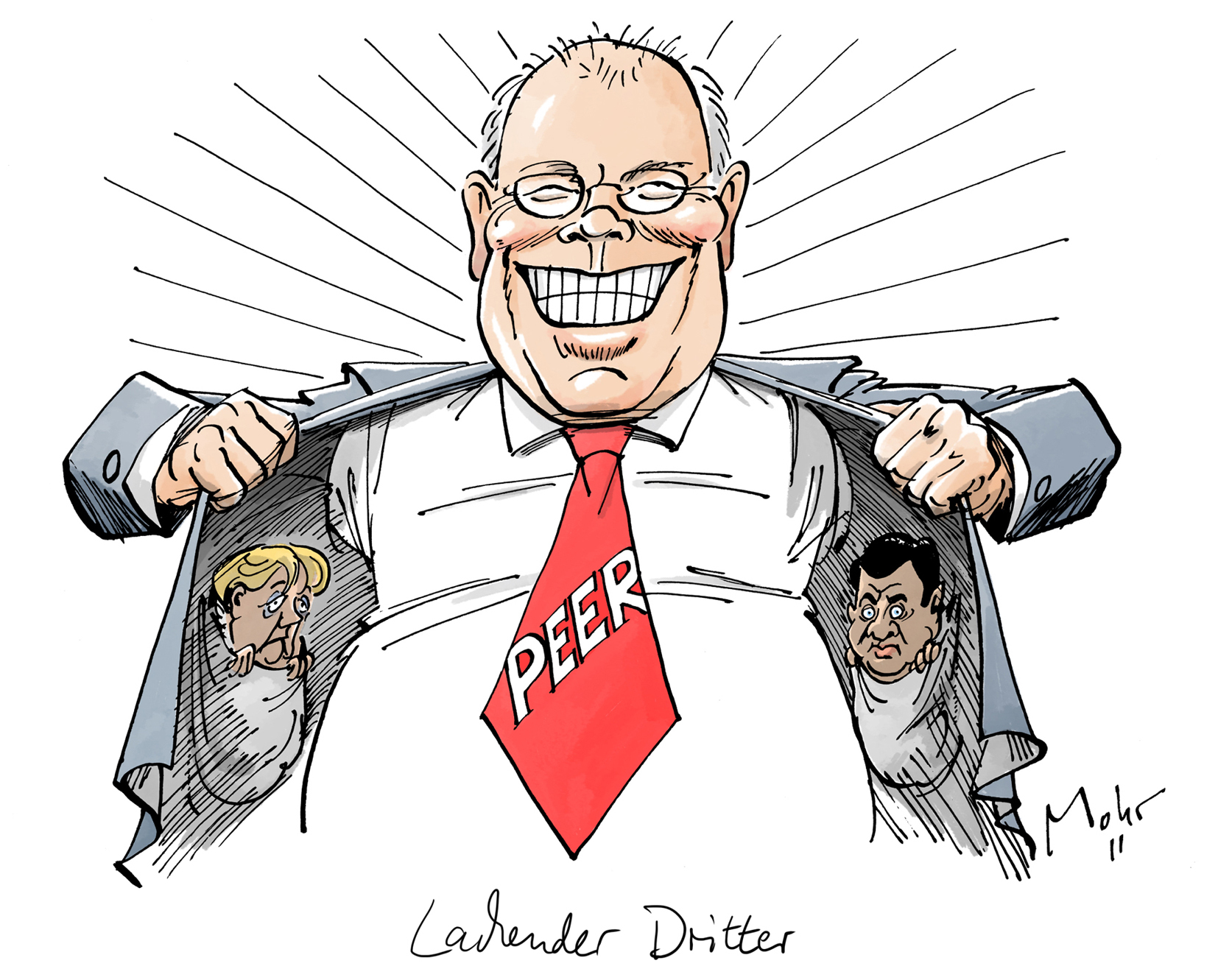 Lachender Dritter