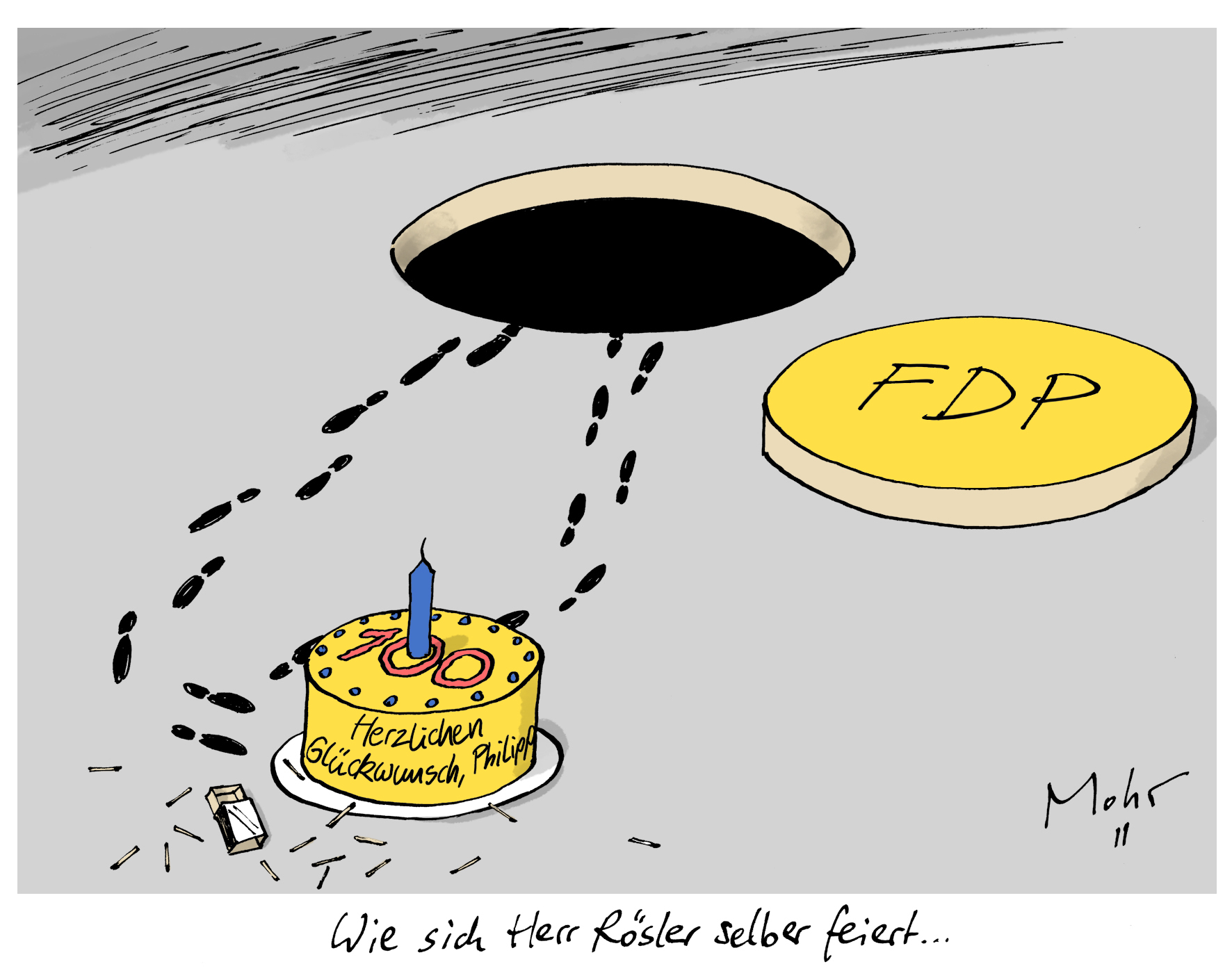 Wie sich Herr Rösler selber feiert...