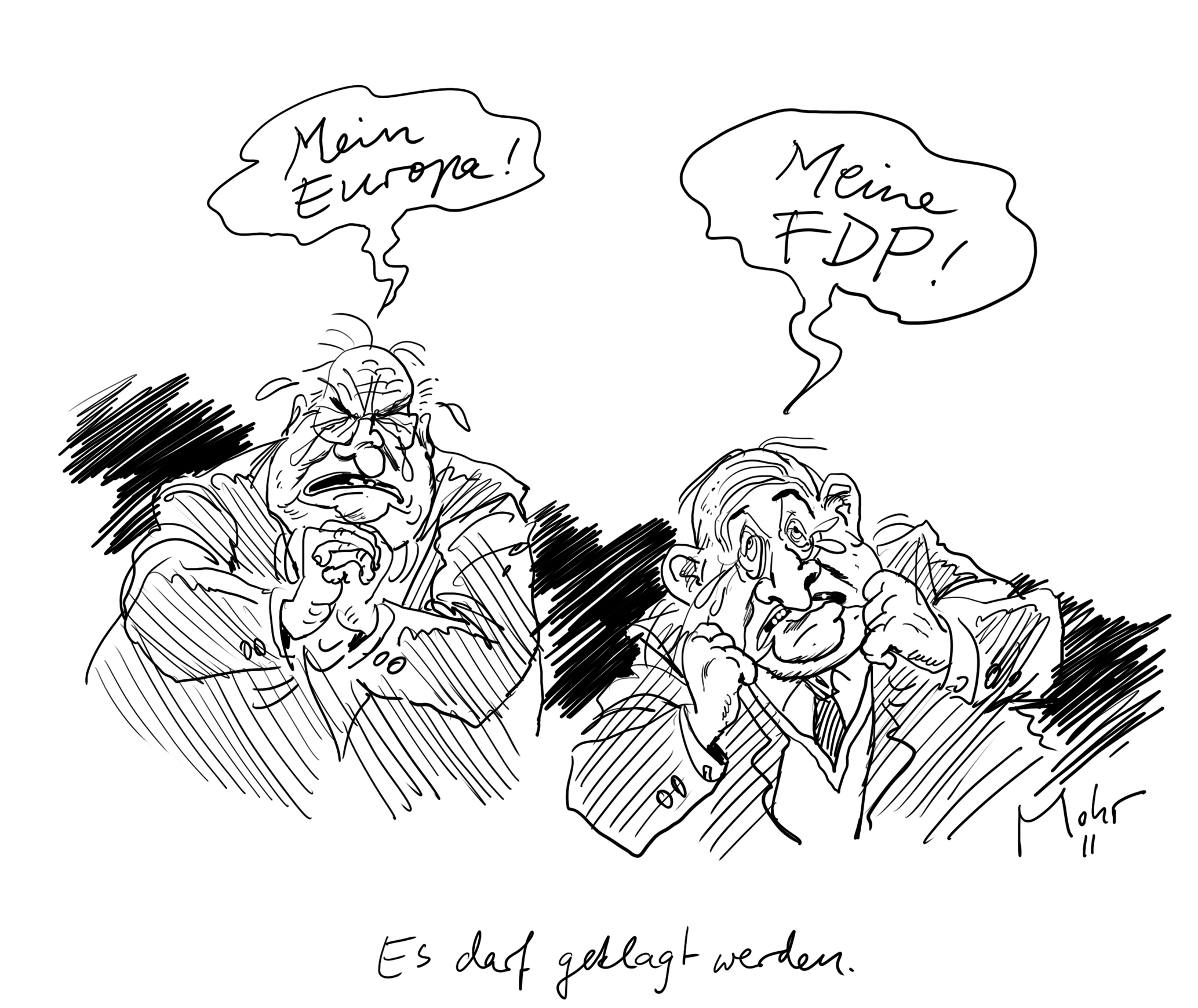 Es darf geklagt werden.