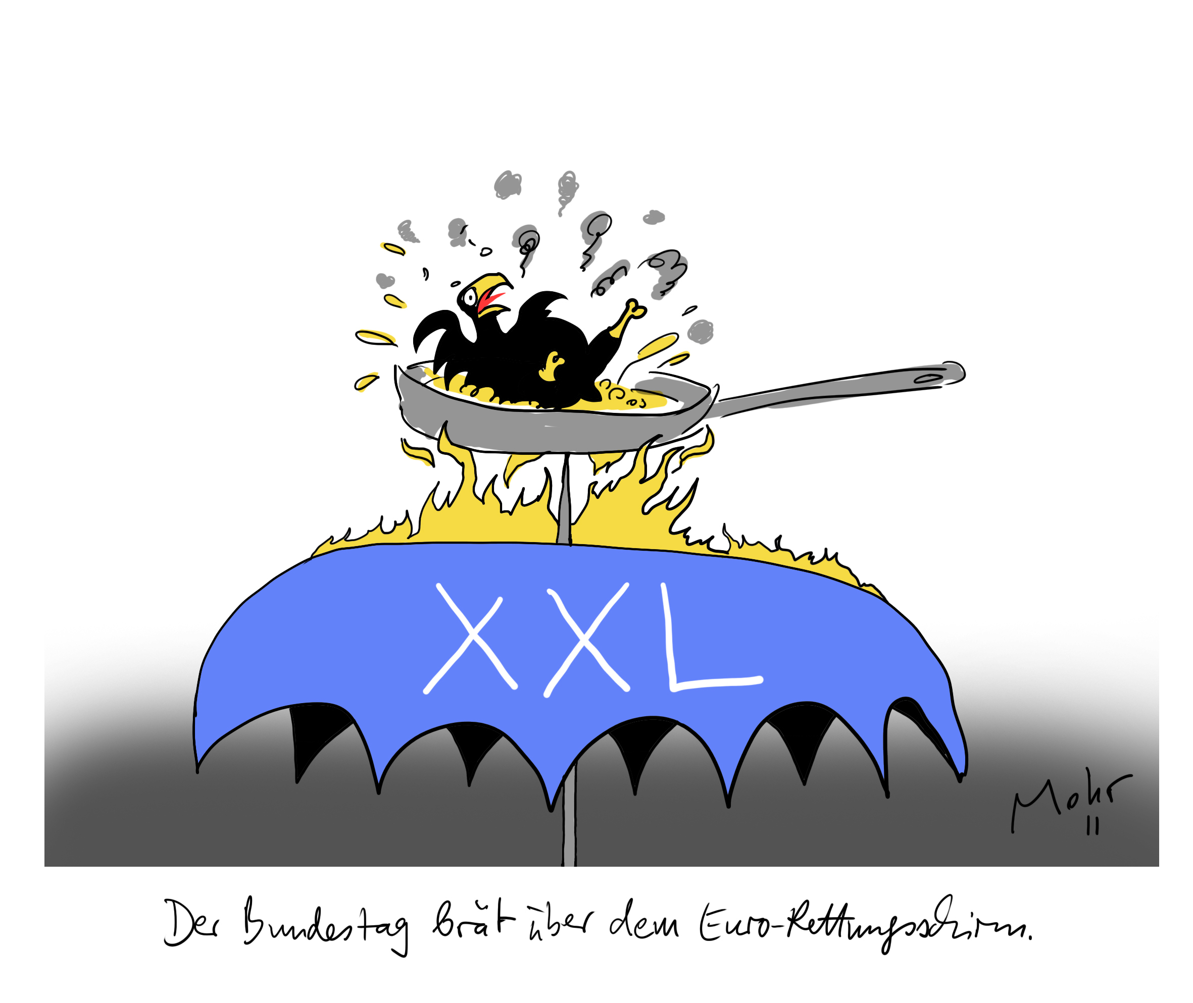 Der Bundestag brät über dem Euro-Rettungsschirm