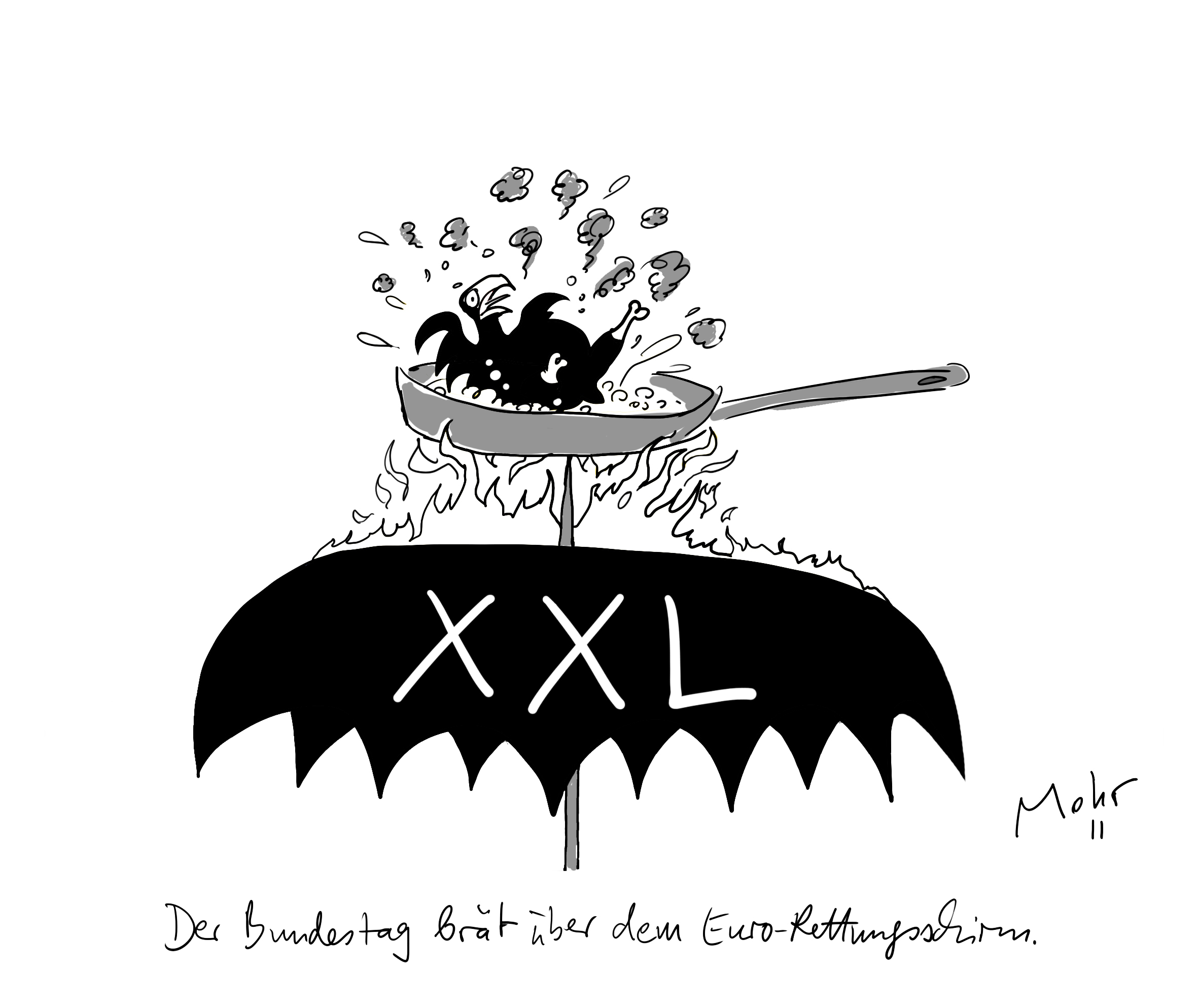 Der Bundestag brät über dem Euro-Rettungsschirm