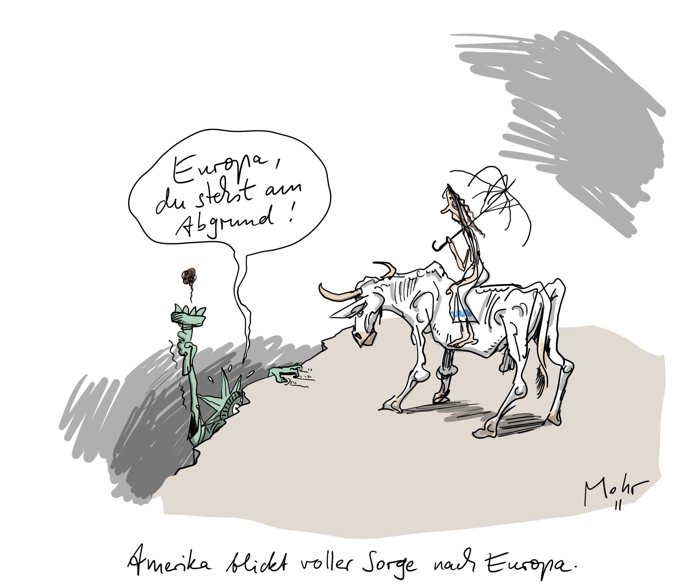 Amerika blickt voller Sorge nach Europa.