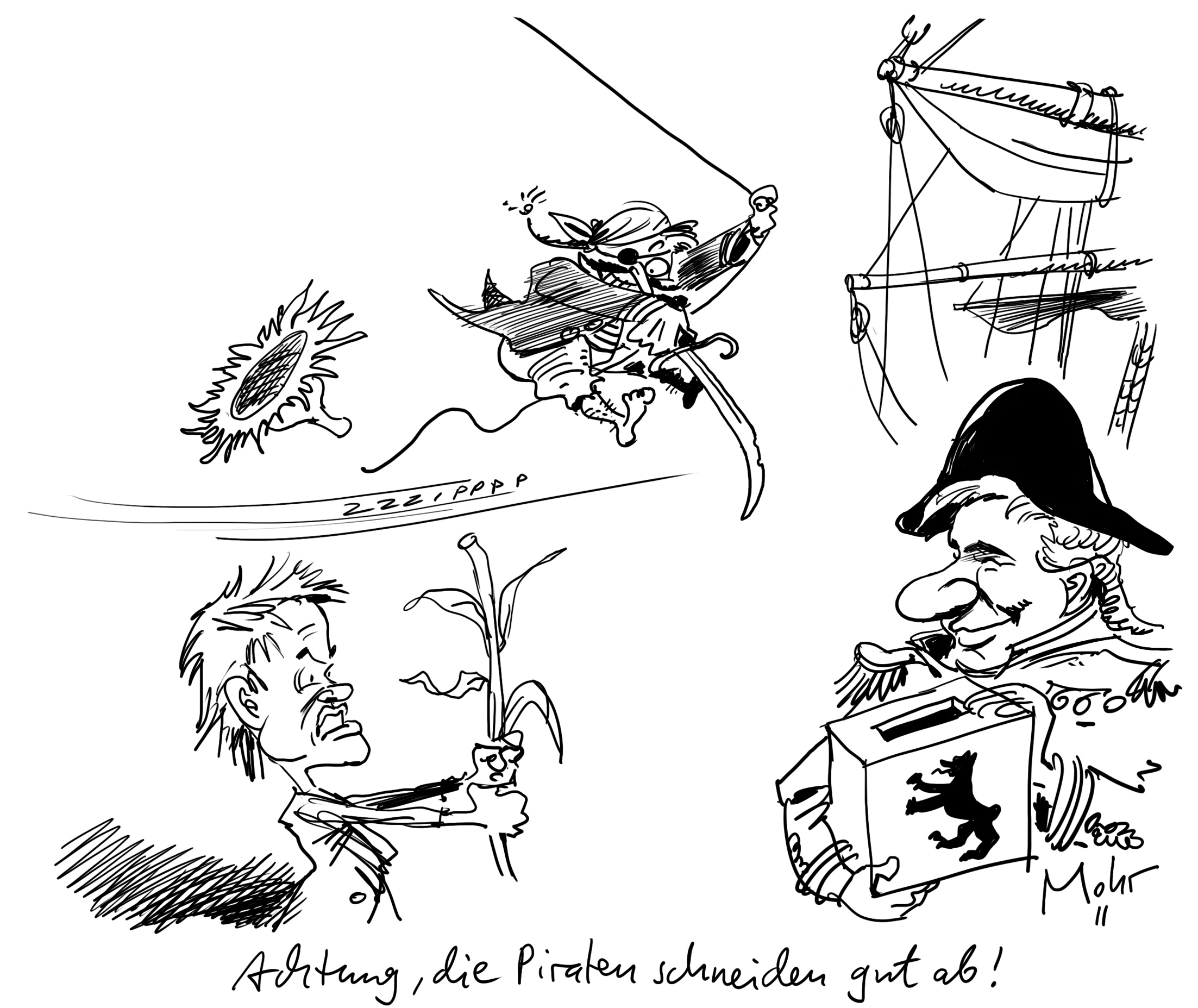 Achtung, die Piraten schneiden gut ab!