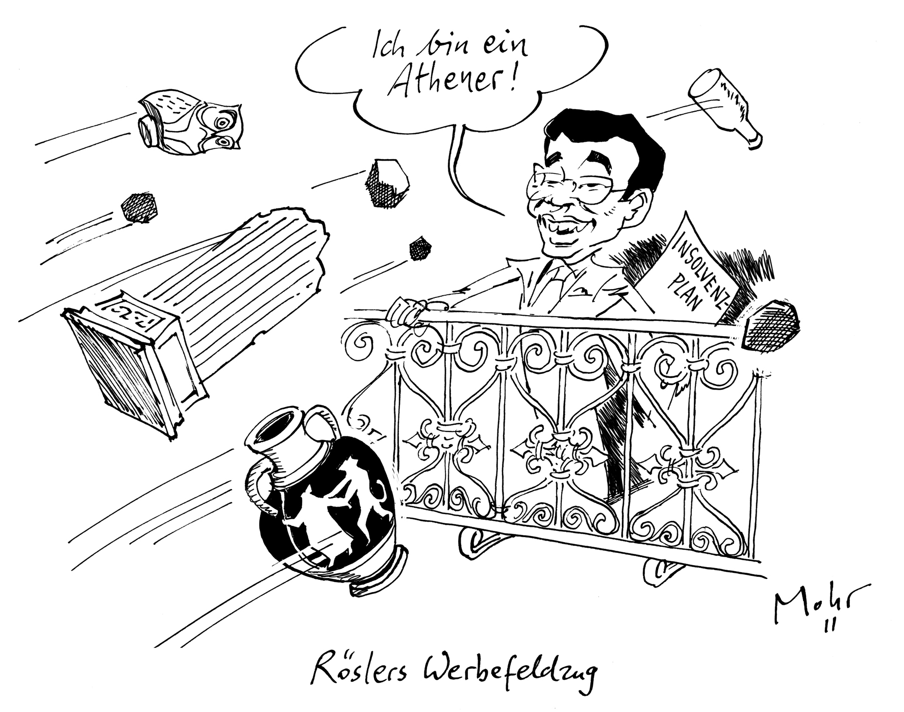 Röslers Werbefeldzug