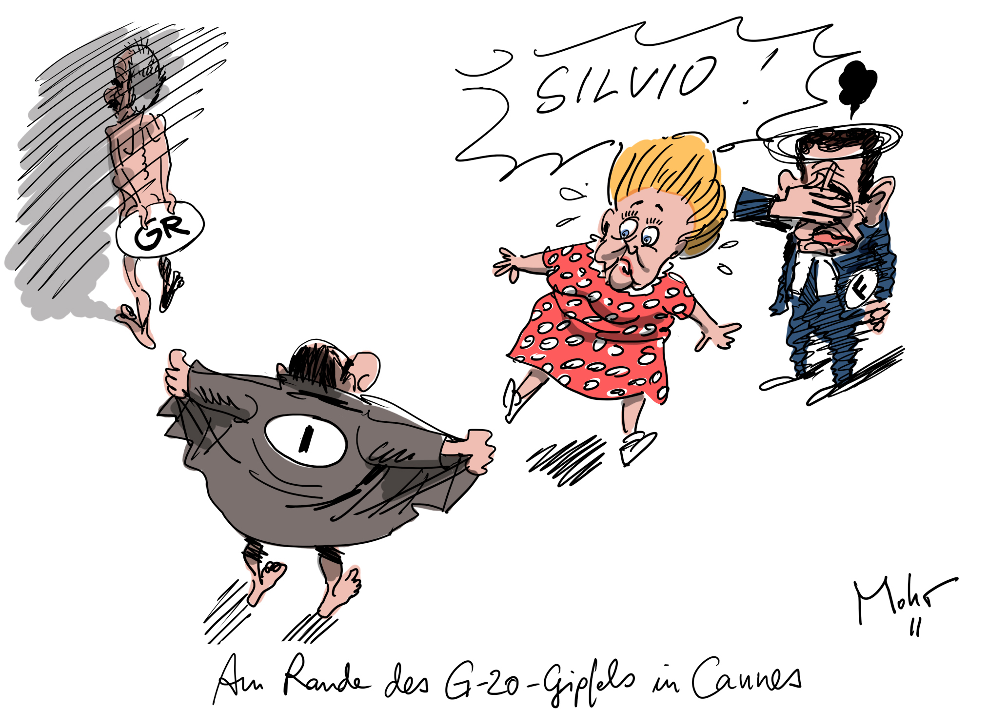 Am Rande des G-20-Gipfels in Cannes