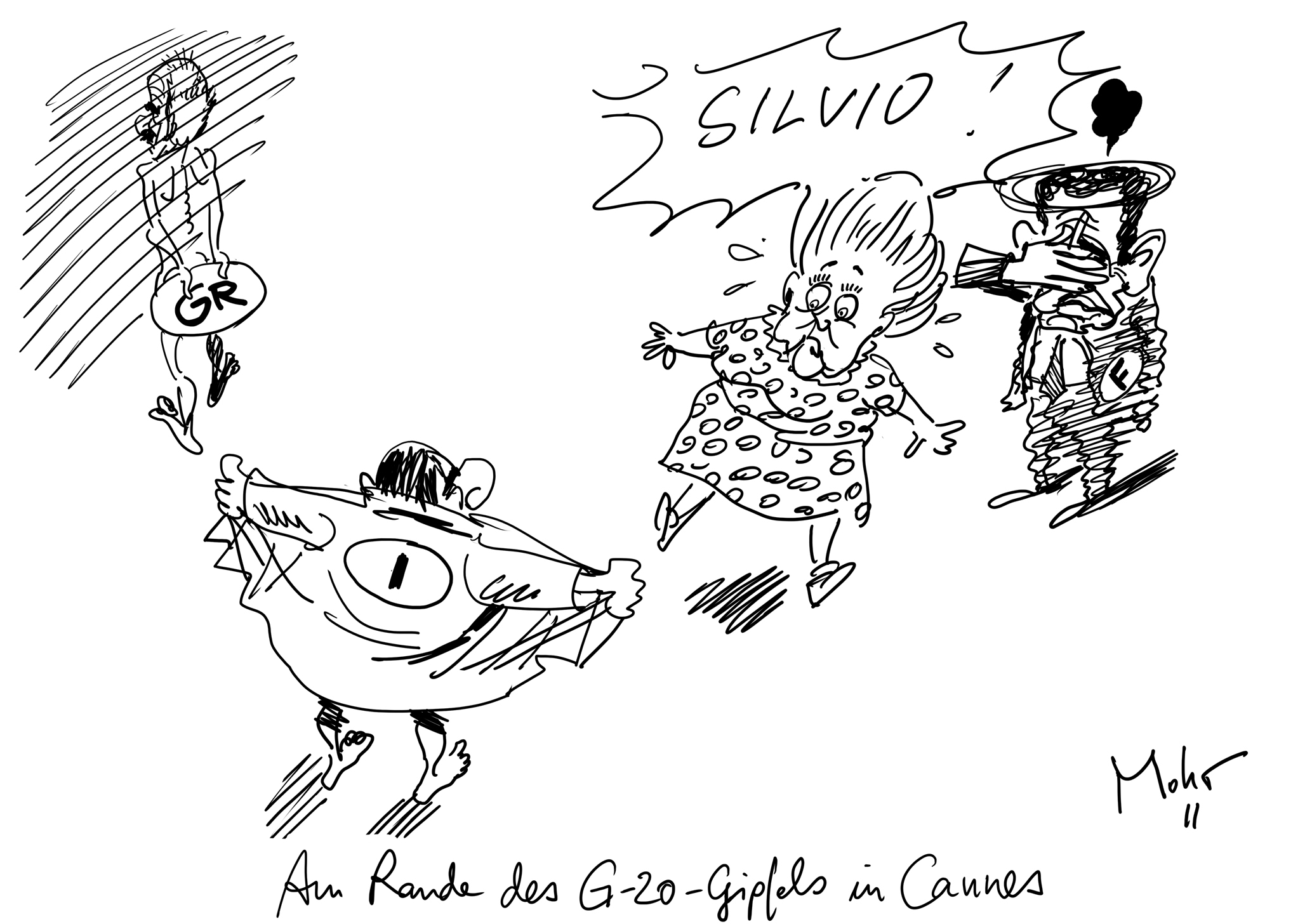 Am Rande des G-20-Gipfels in Cannes
