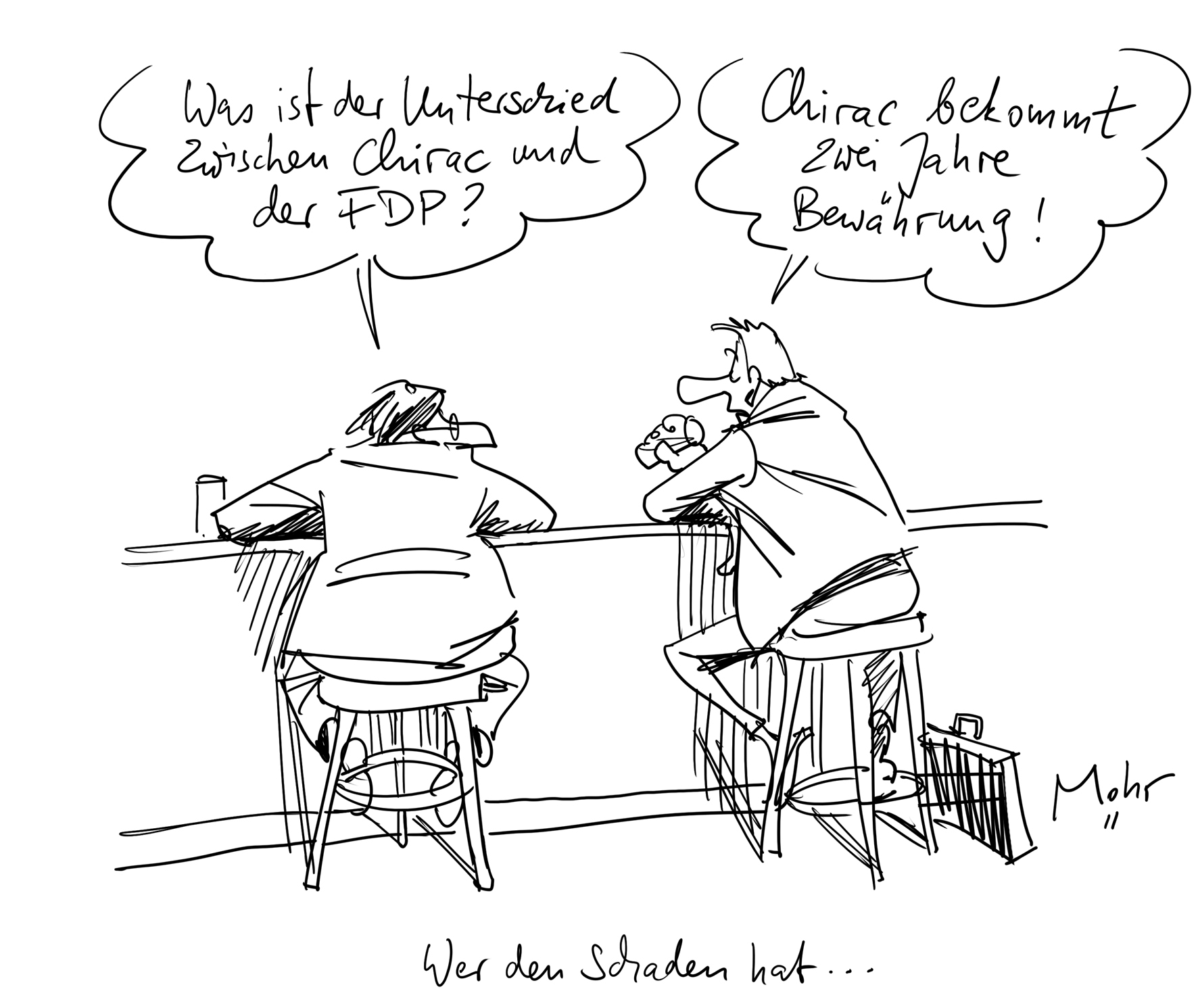 Wer den Schaden hat...