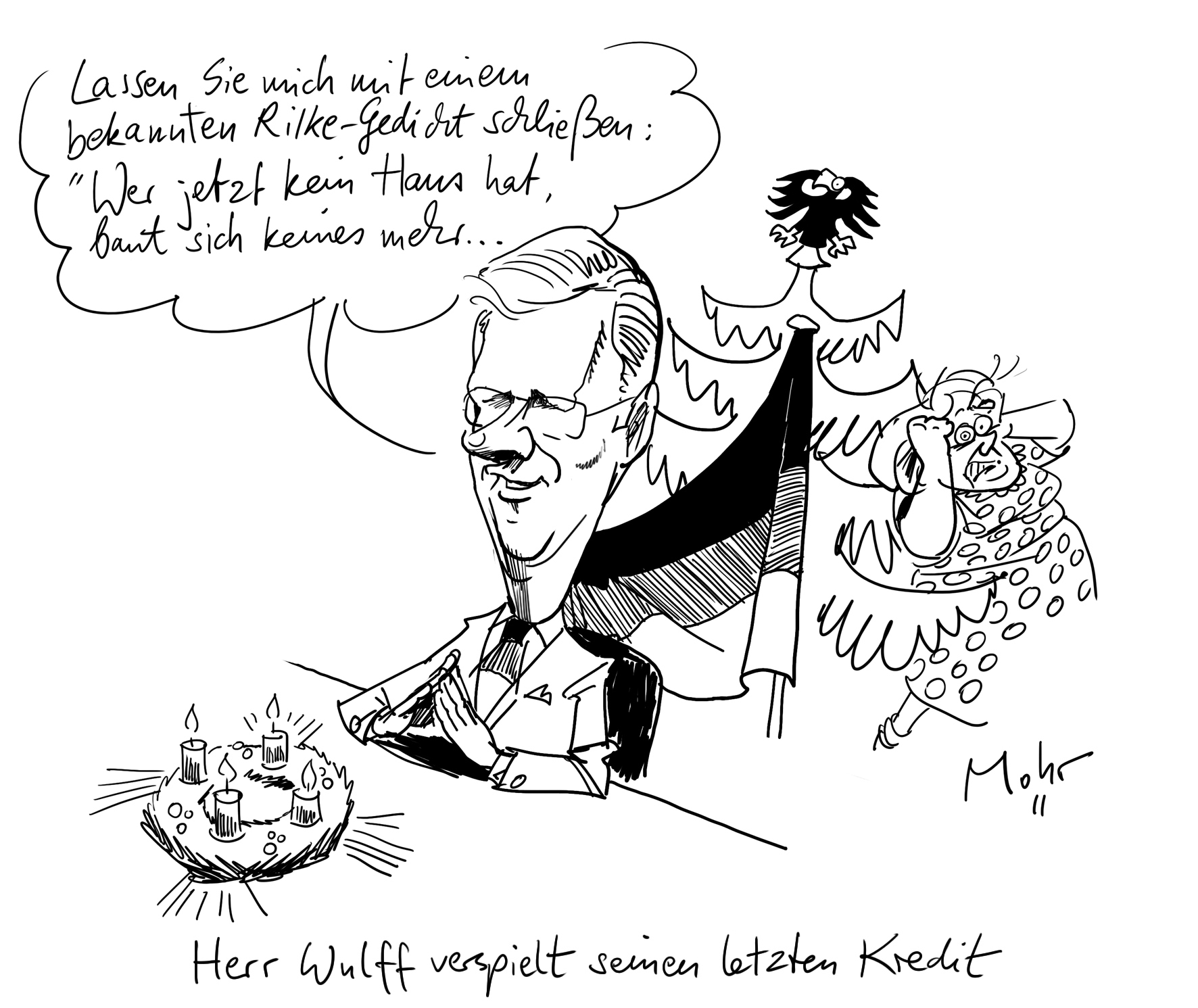 Herr Wulff verspielt seinen letzten Kredit