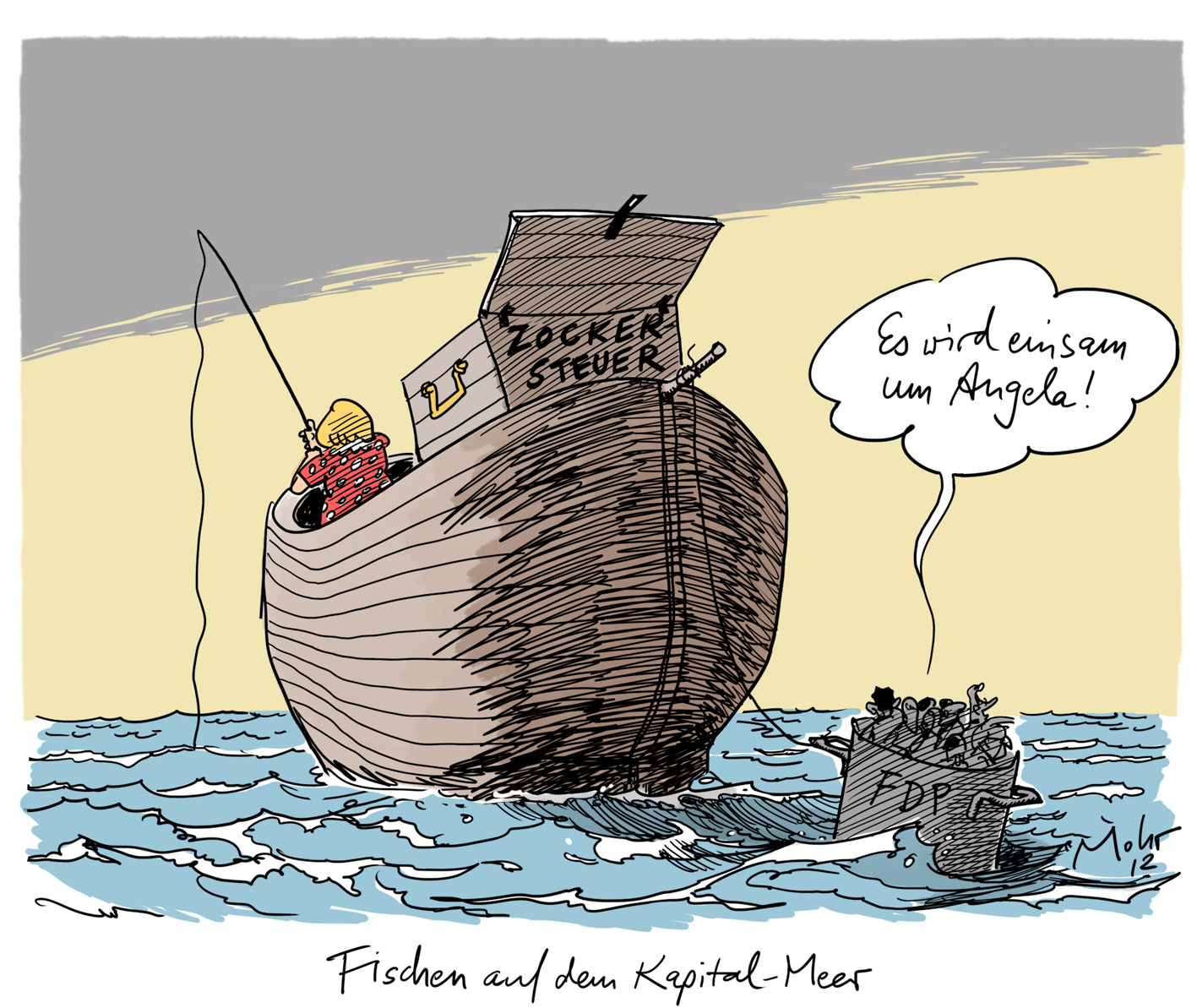 Fischen auf dem Kapital-Meer