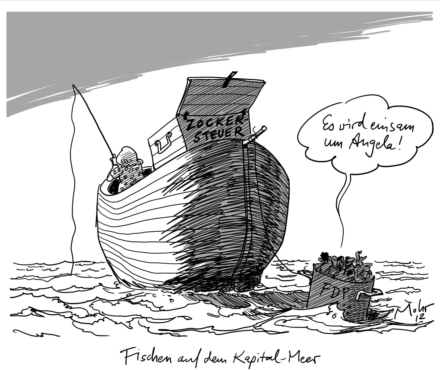 Fischen auf dem Kapital-Meer