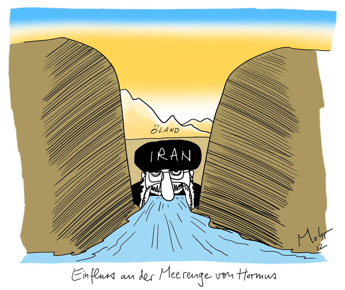 Einfluss an der Meerenge von Hormus