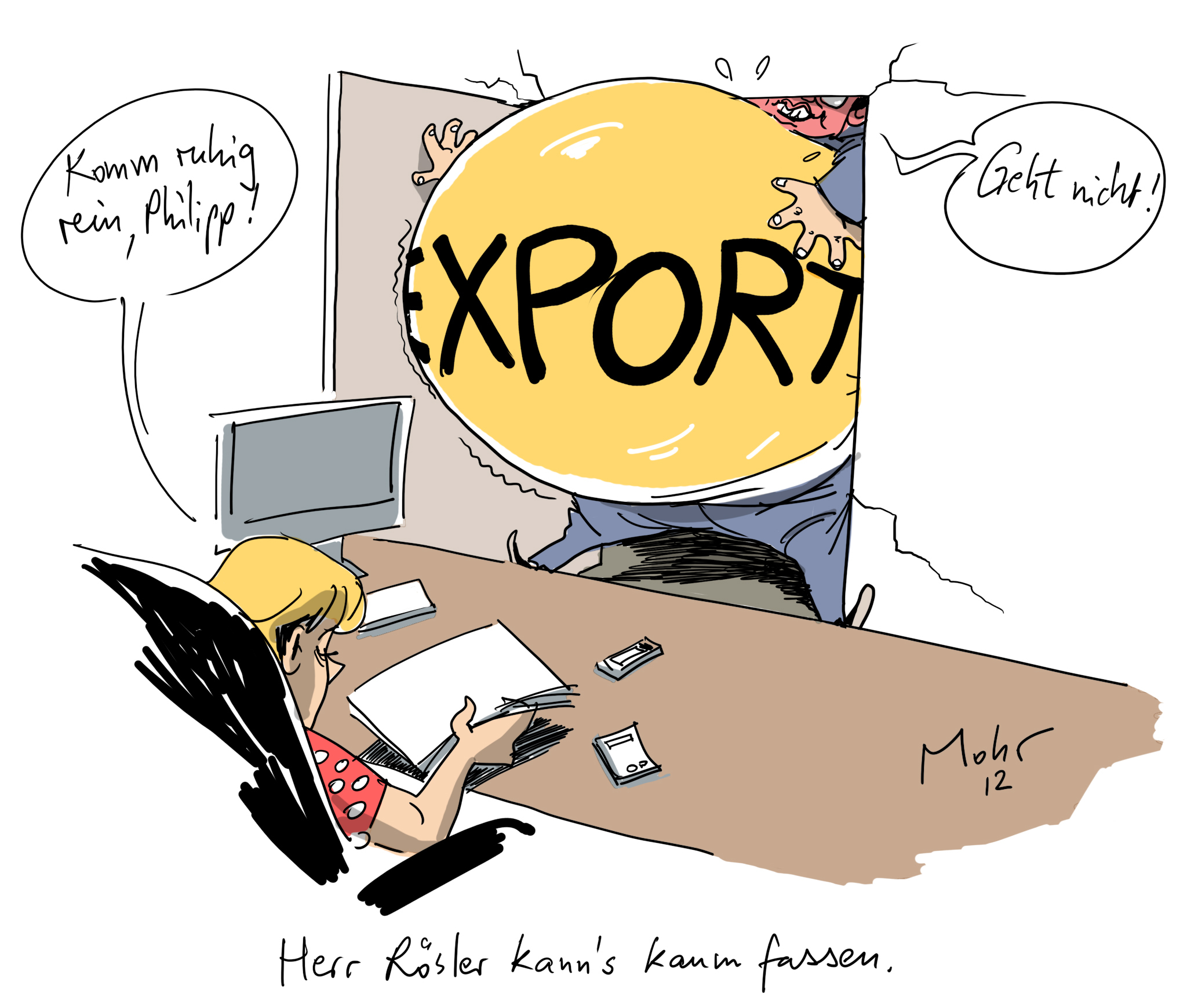 Herr Rösler kann\'s kaum fassen.