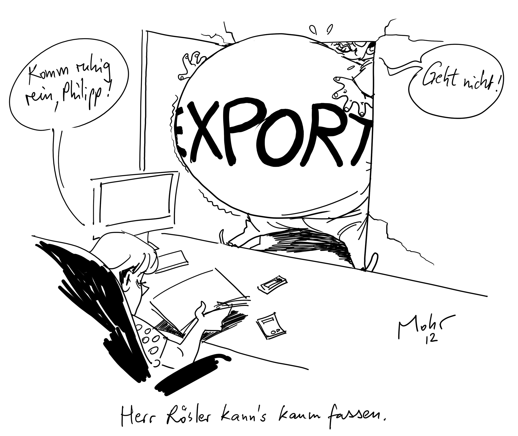 Herr Rösler kann\'s kaum fassen.