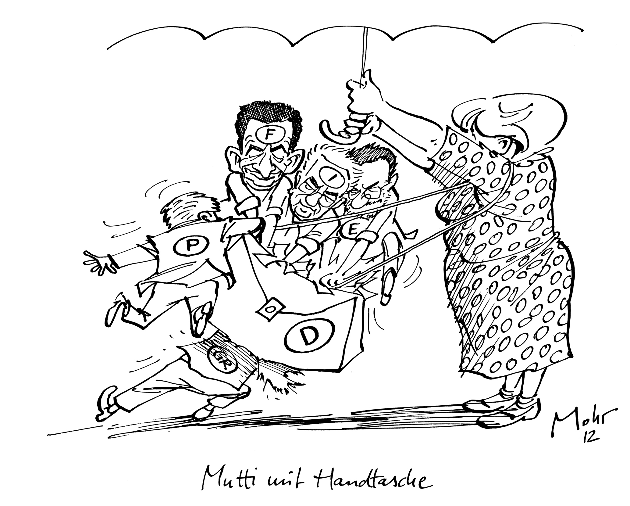 Mutti mit Handtasche