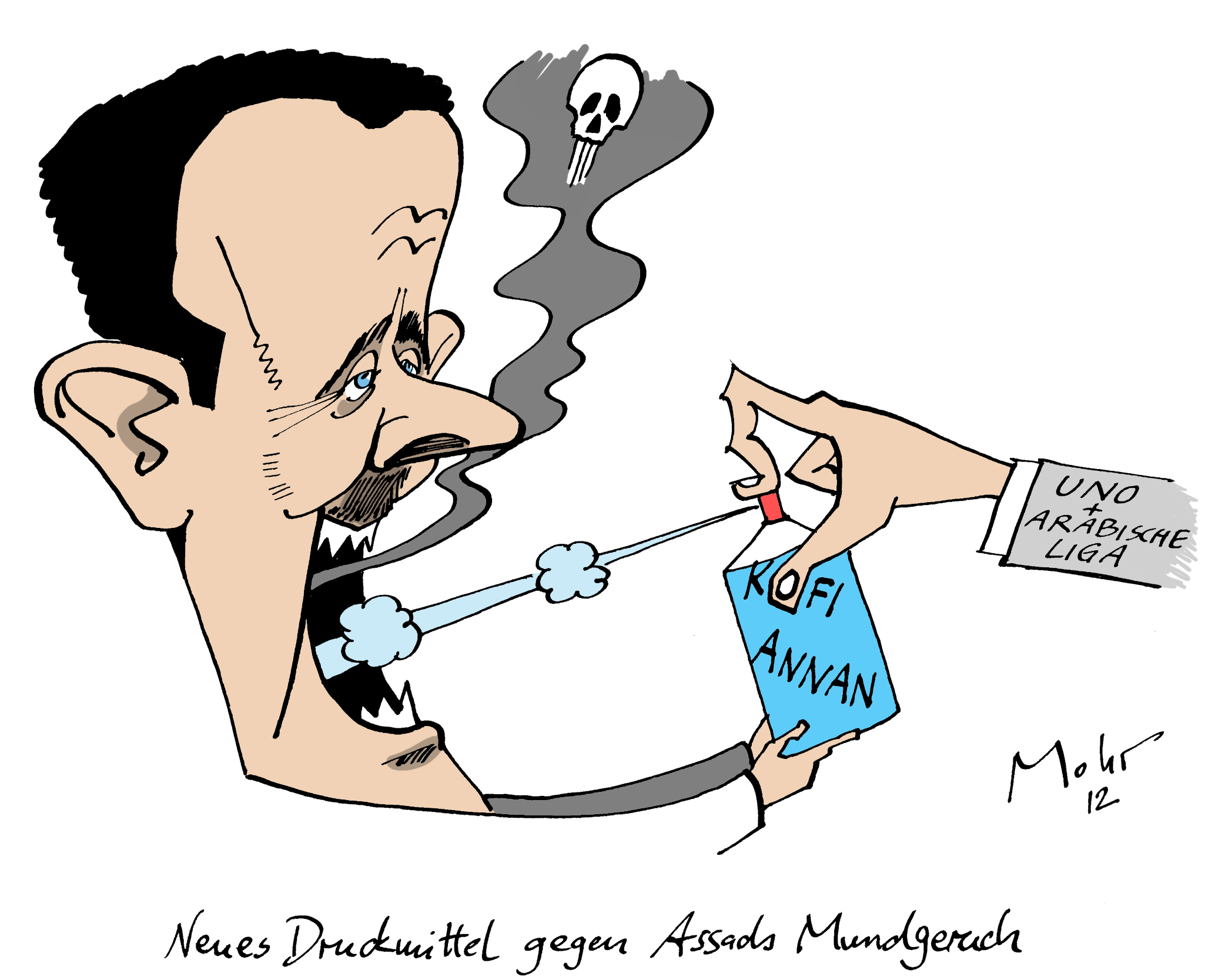 Neues Druckmittel gegen Assads Mundgeruch