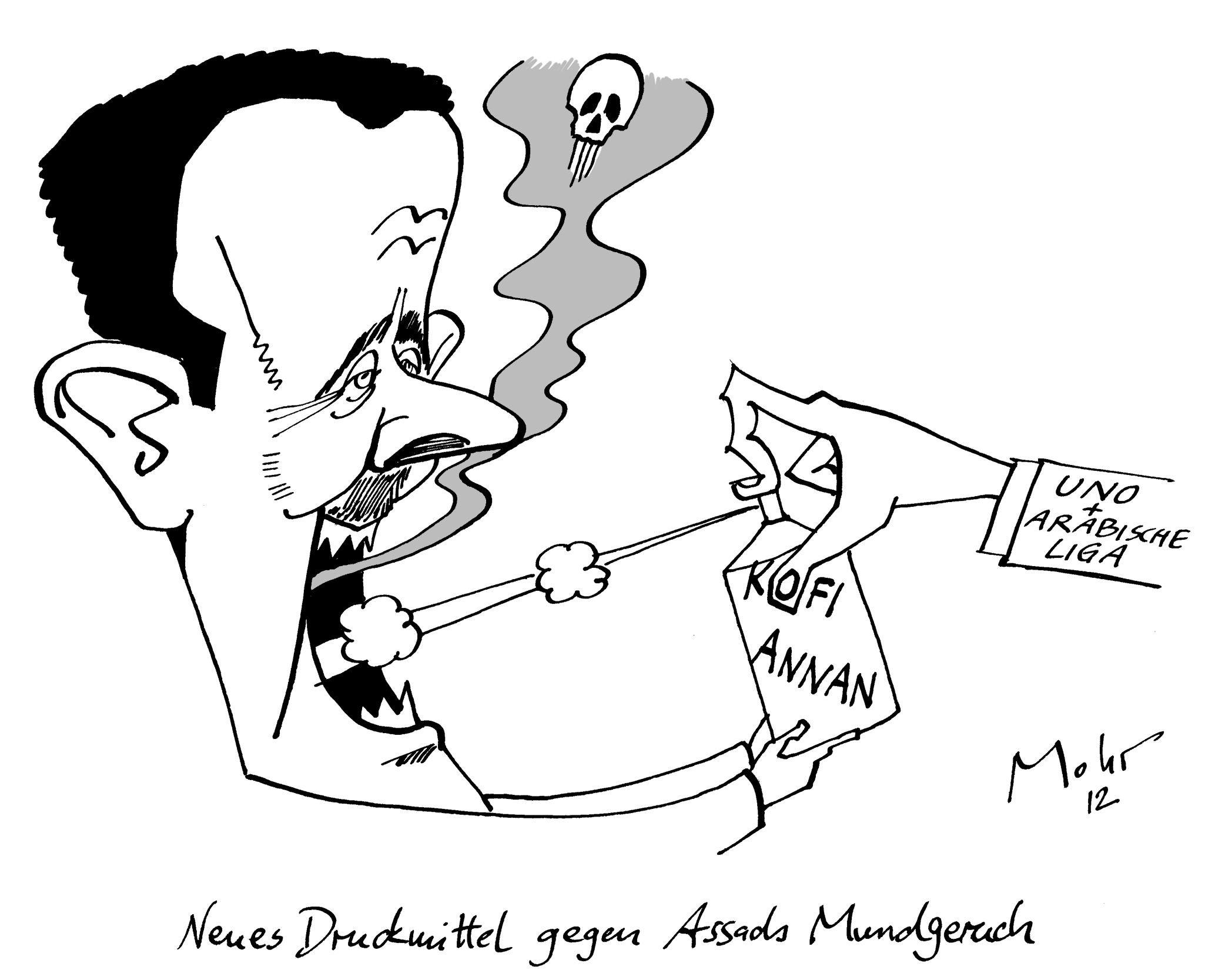 Neues Druckmittel gegen Assads Mundgeruch